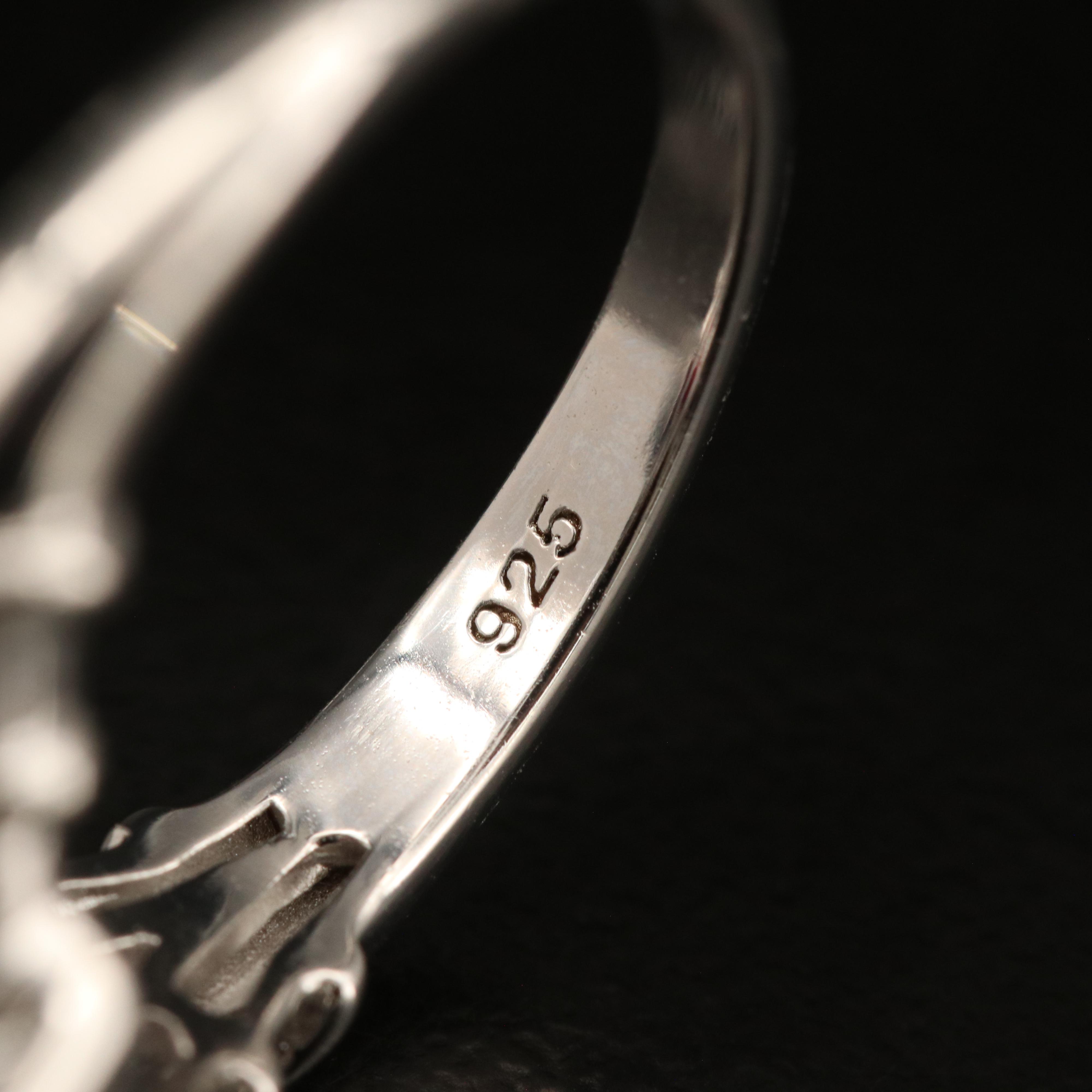 Sterling Filled Corundum and White Topaz Pendant Necklace and Ring