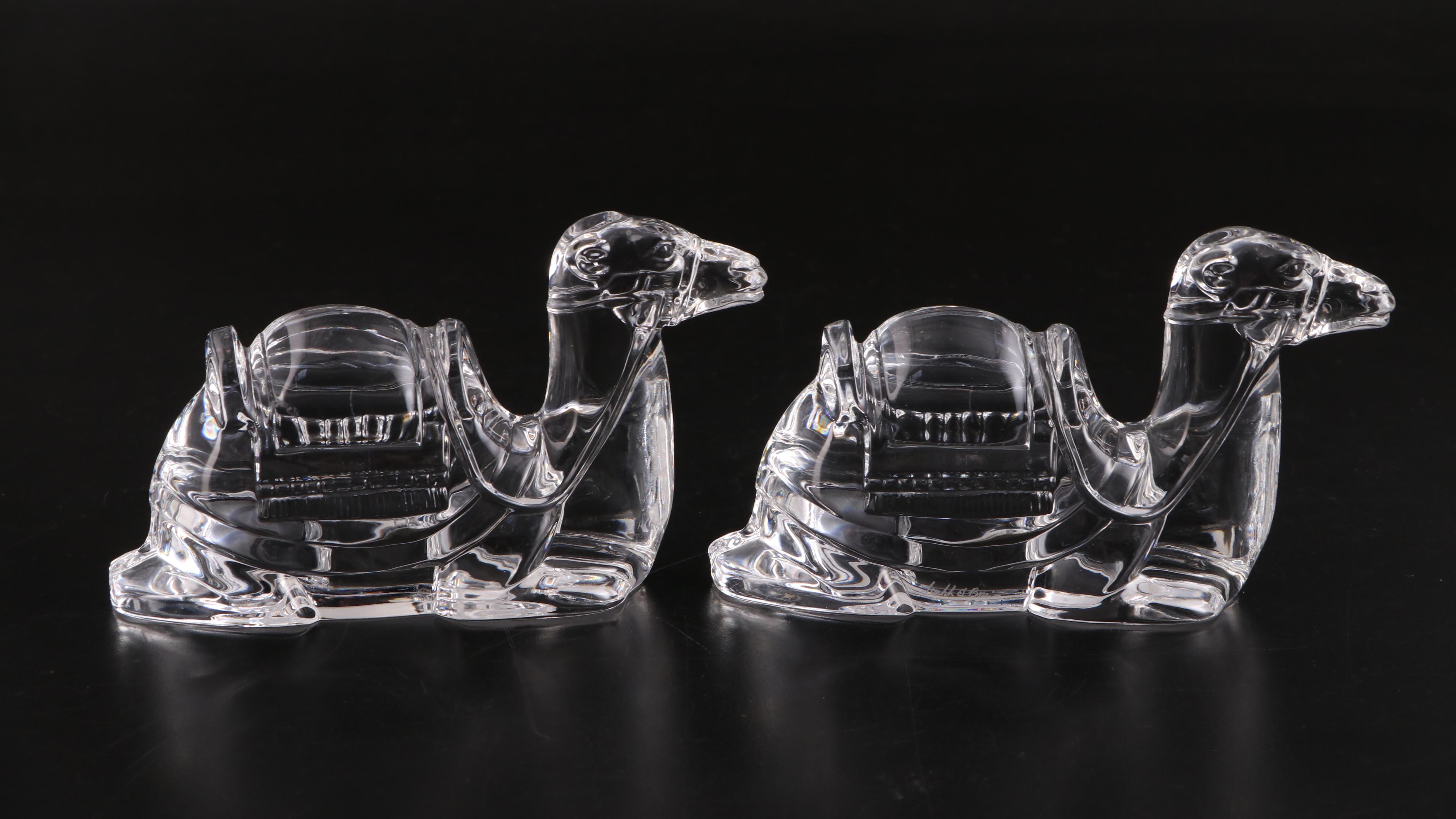 Waterford Crystal Nativity Scene Figurines Including "Holy Family"