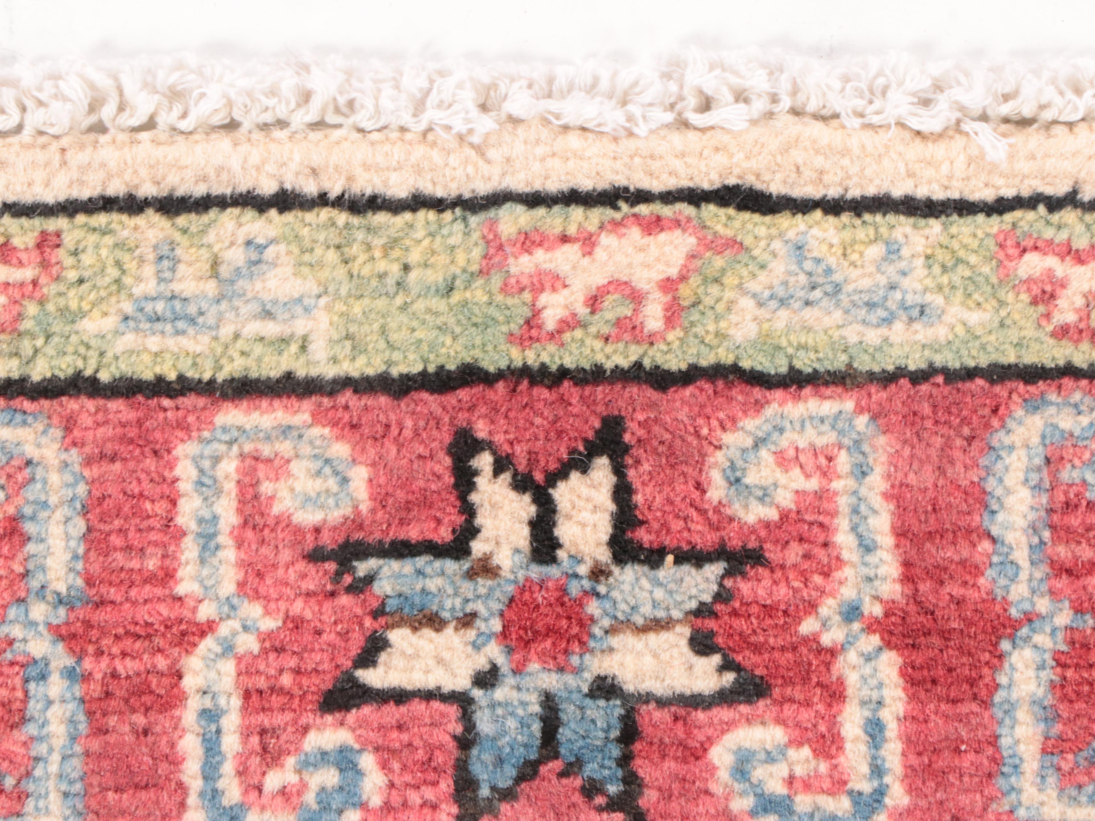 2'8 x 3'10 Hand-Knotted Pakistani Kazak Style Accent Rug