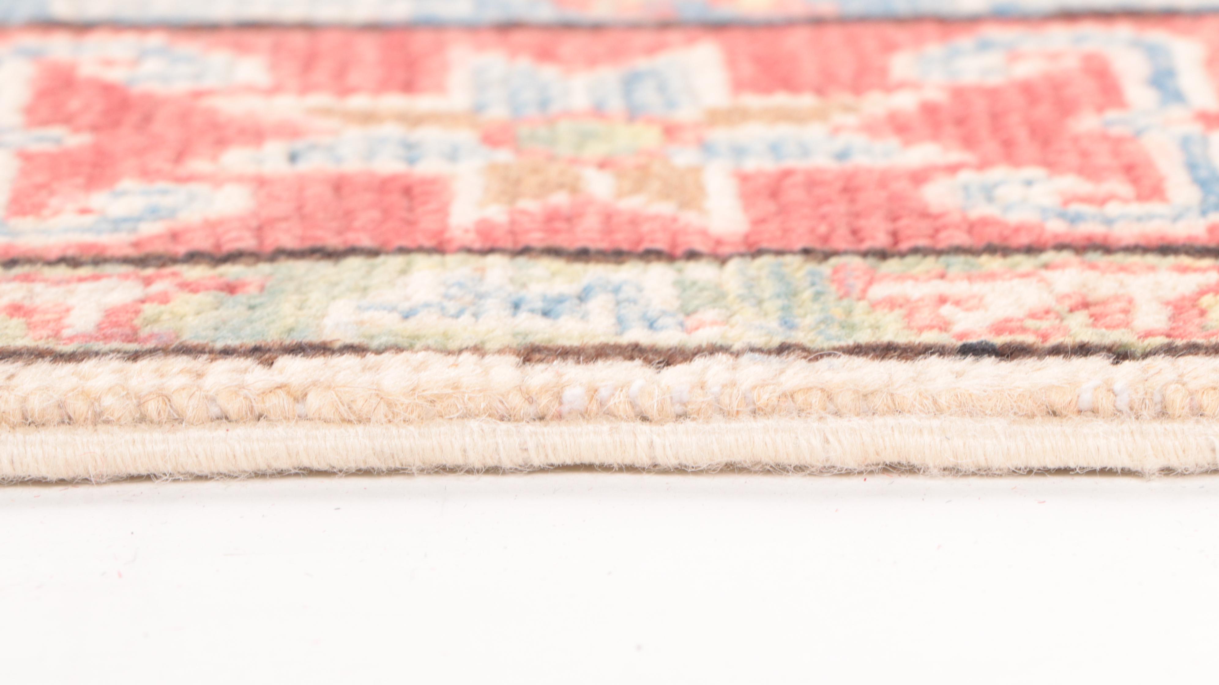 2'8 x 3'10 Hand-Knotted Pakistani Kazak Style Accent Rug