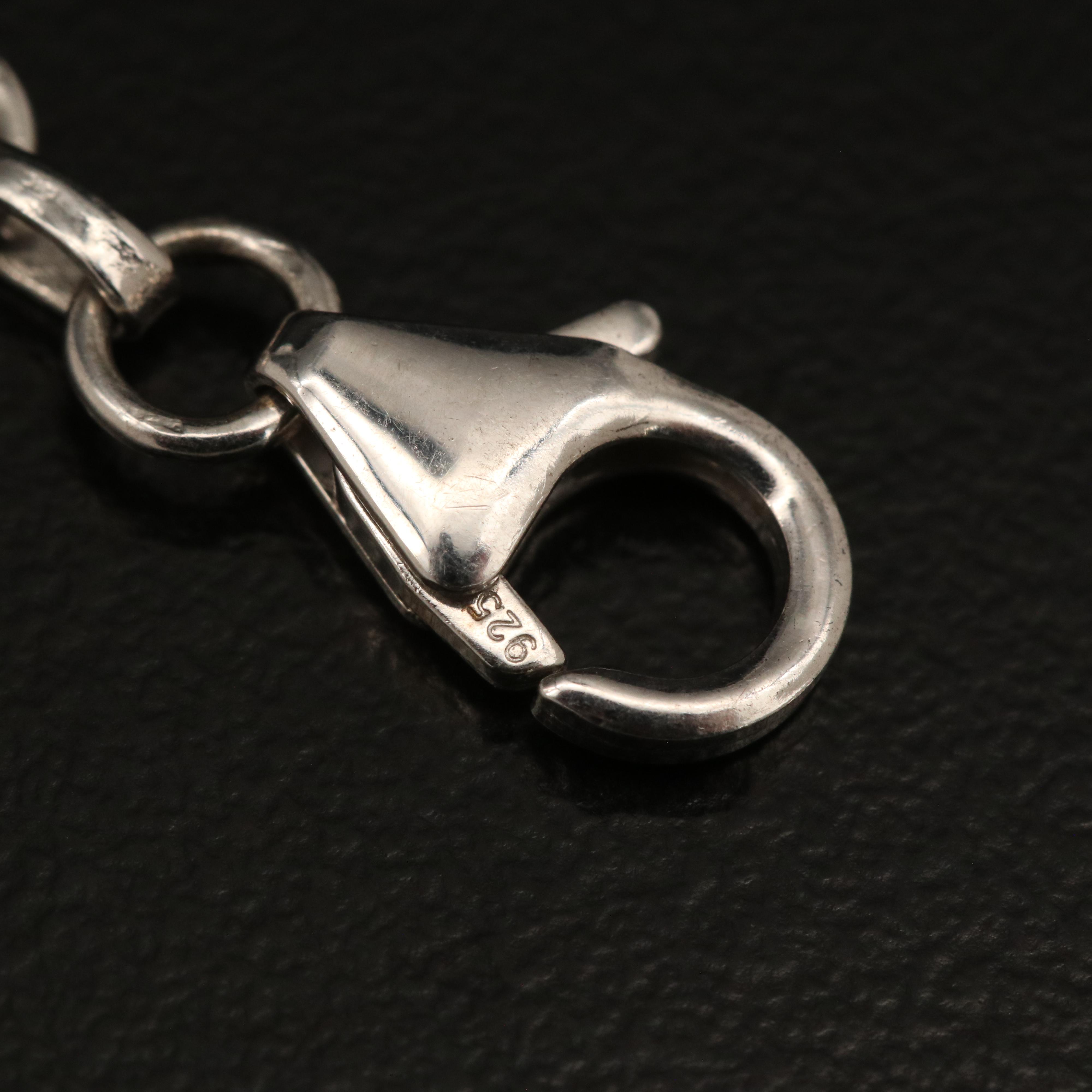 Sterling Garnet Necklace