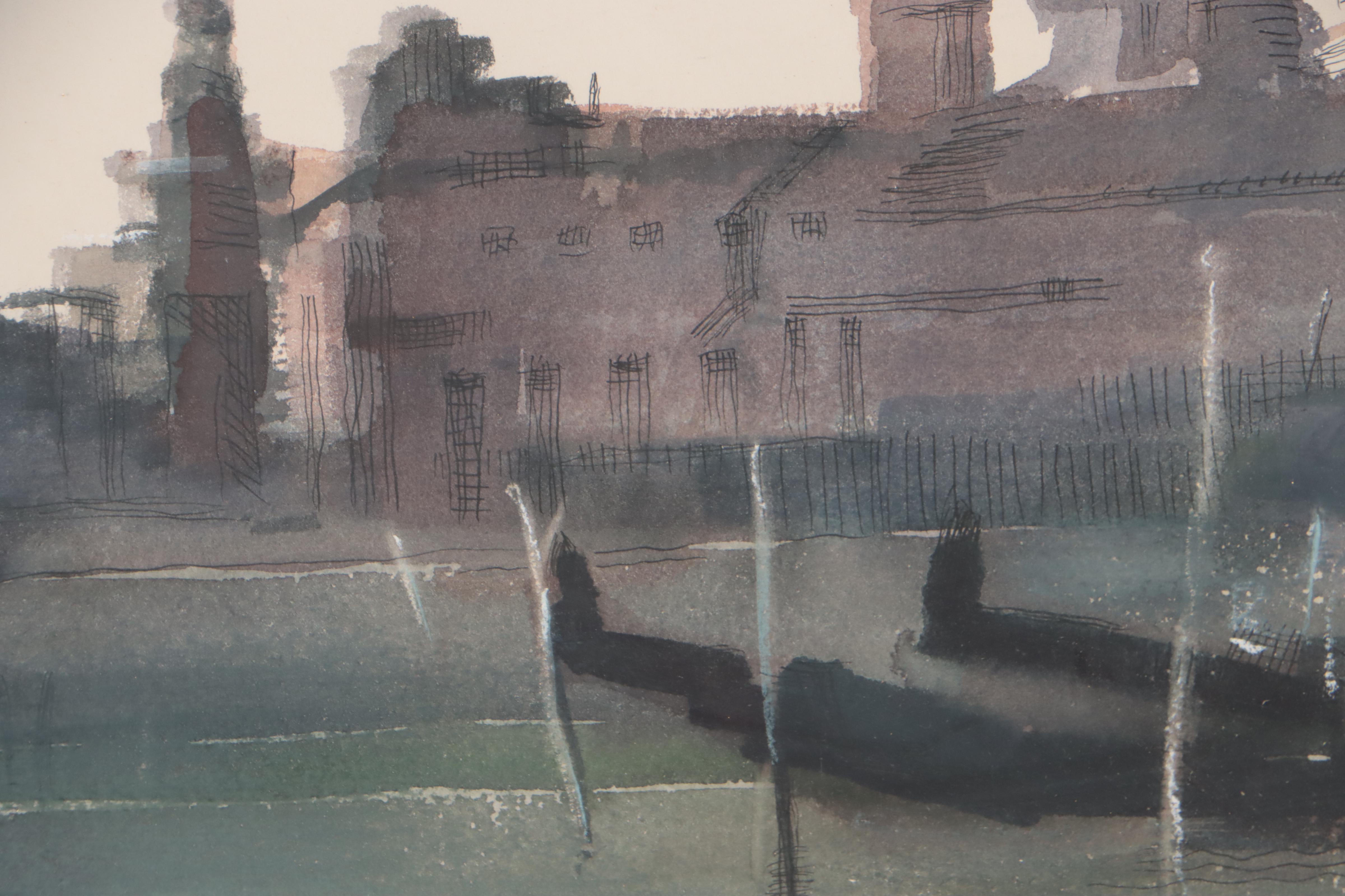 Orville Carroll Watercolor Painting "Venice," 1970