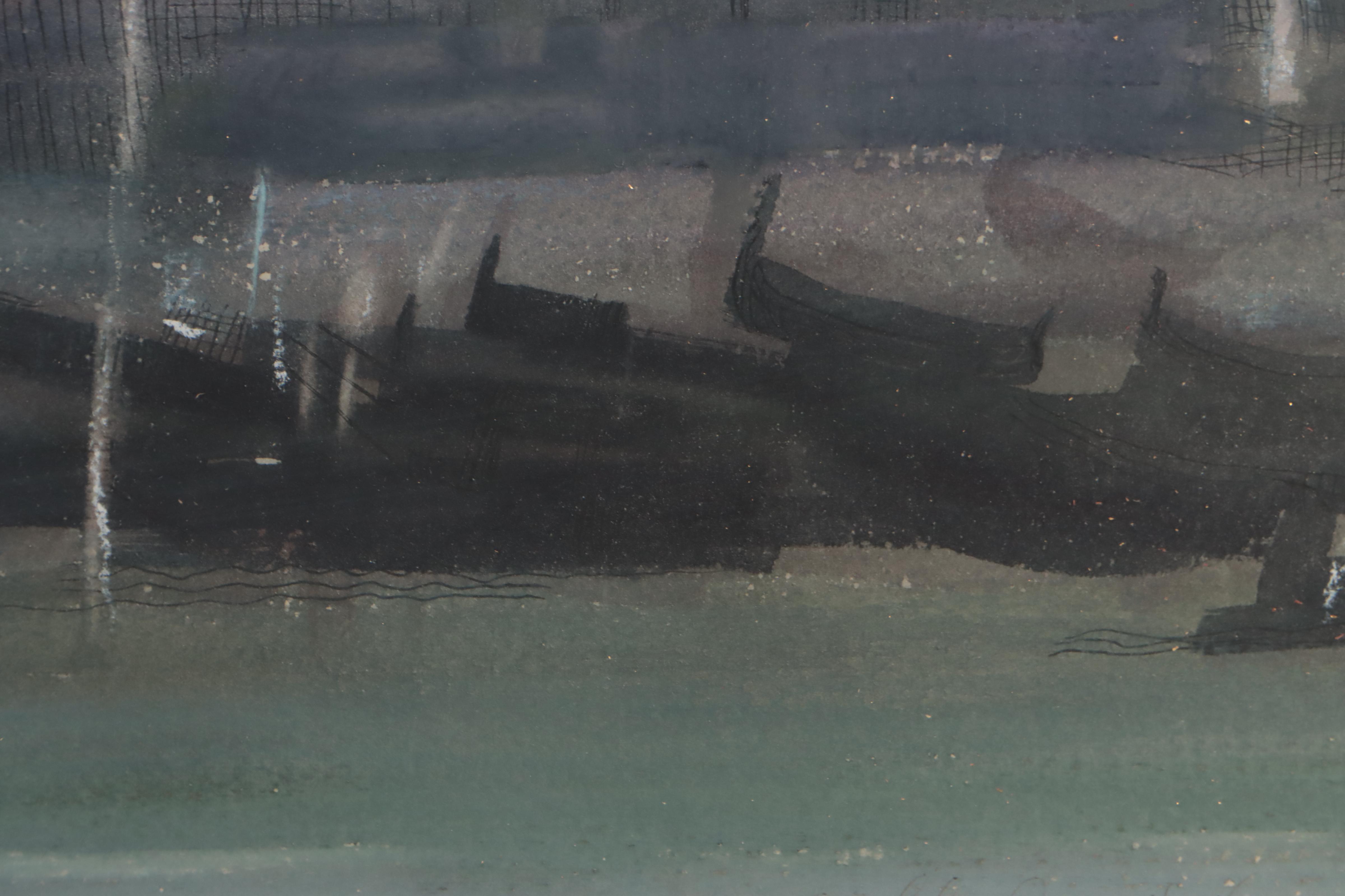 Orville Carroll Watercolor Painting "Venice," 1970