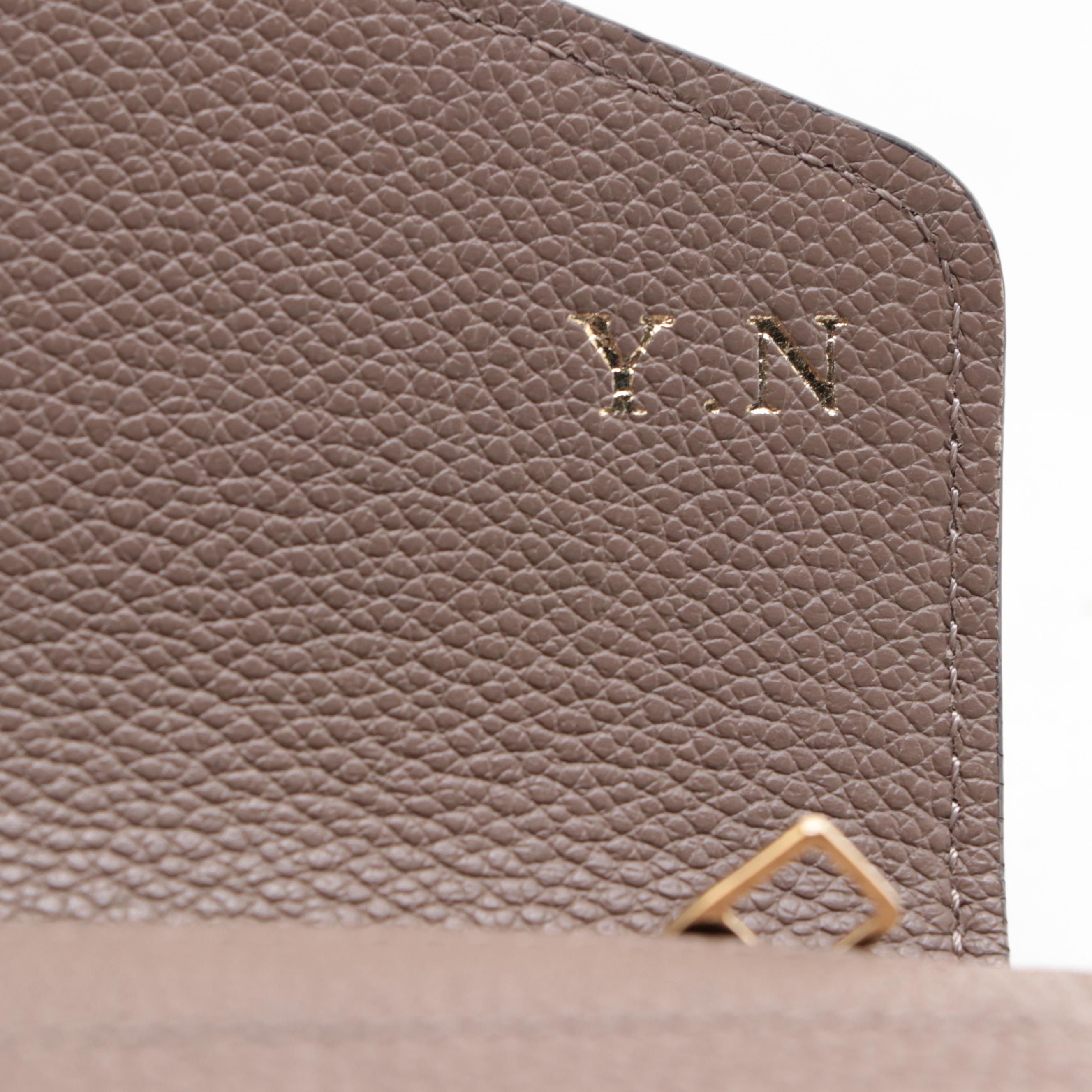 Louis Vuitton Sarah Wallet in Turtledove Empreinte Leather