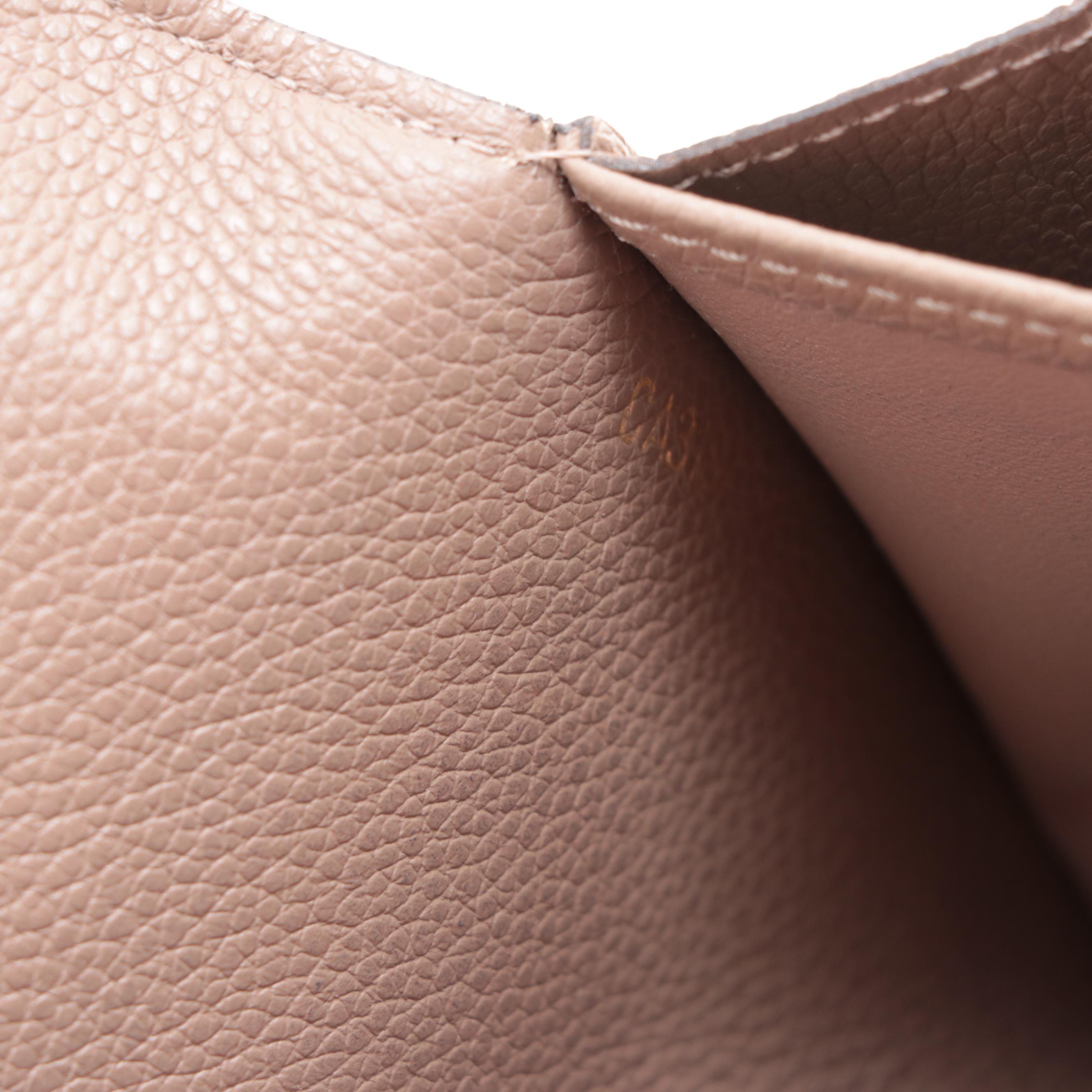 Louis Vuitton Sarah Wallet in Turtledove Empreinte Leather