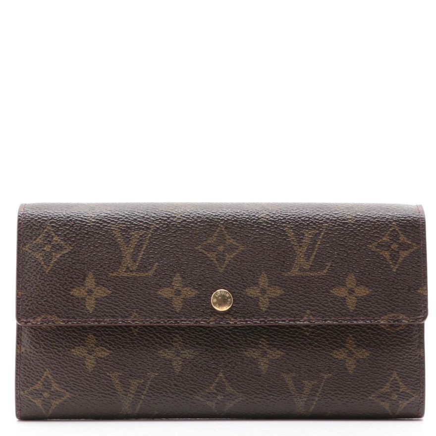 Louis Vuitton Sarah Wallet in Monogram Canvas with Box