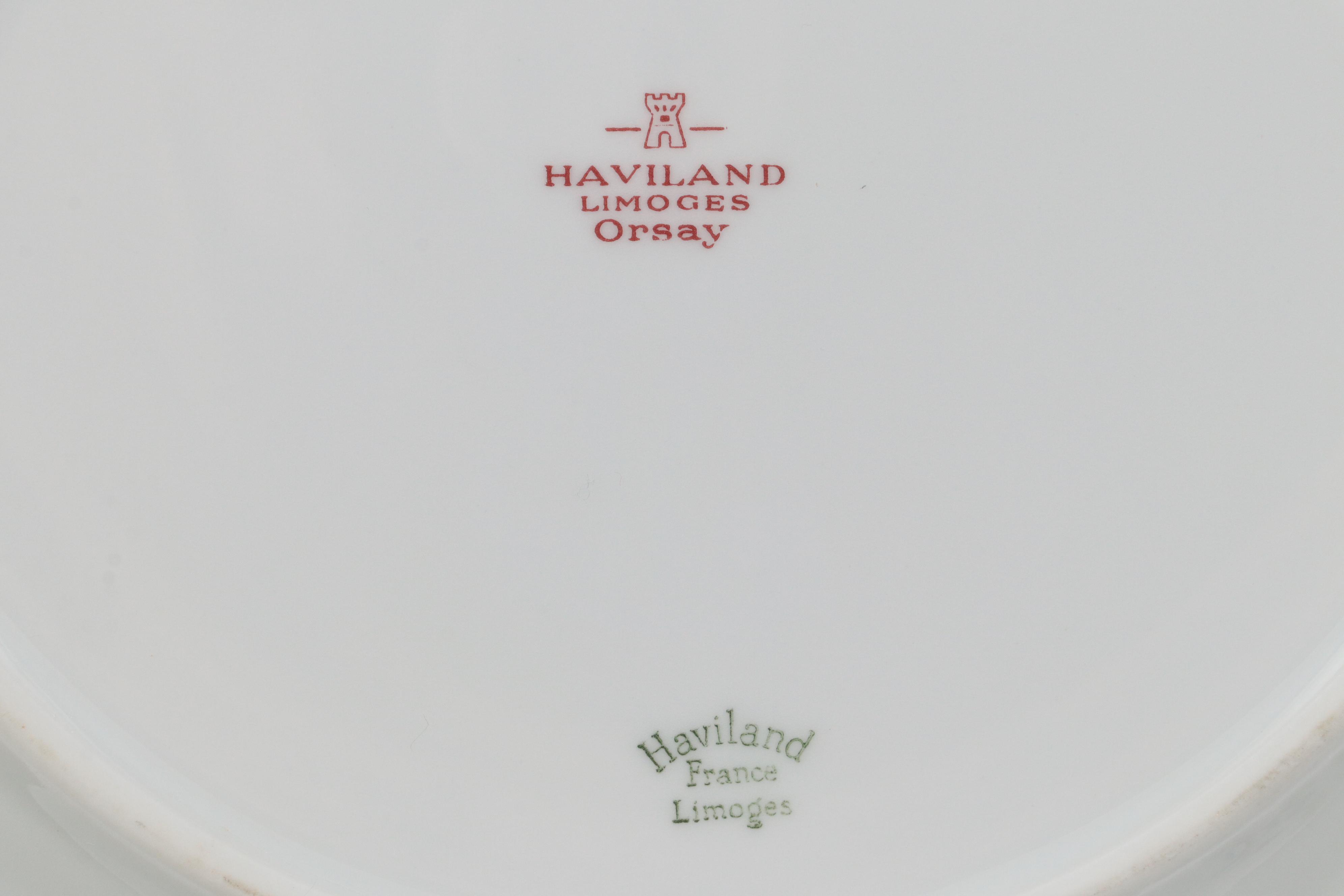 Haviland "Orsay" Limoges Porcelain Dinnerware, 1962-1987