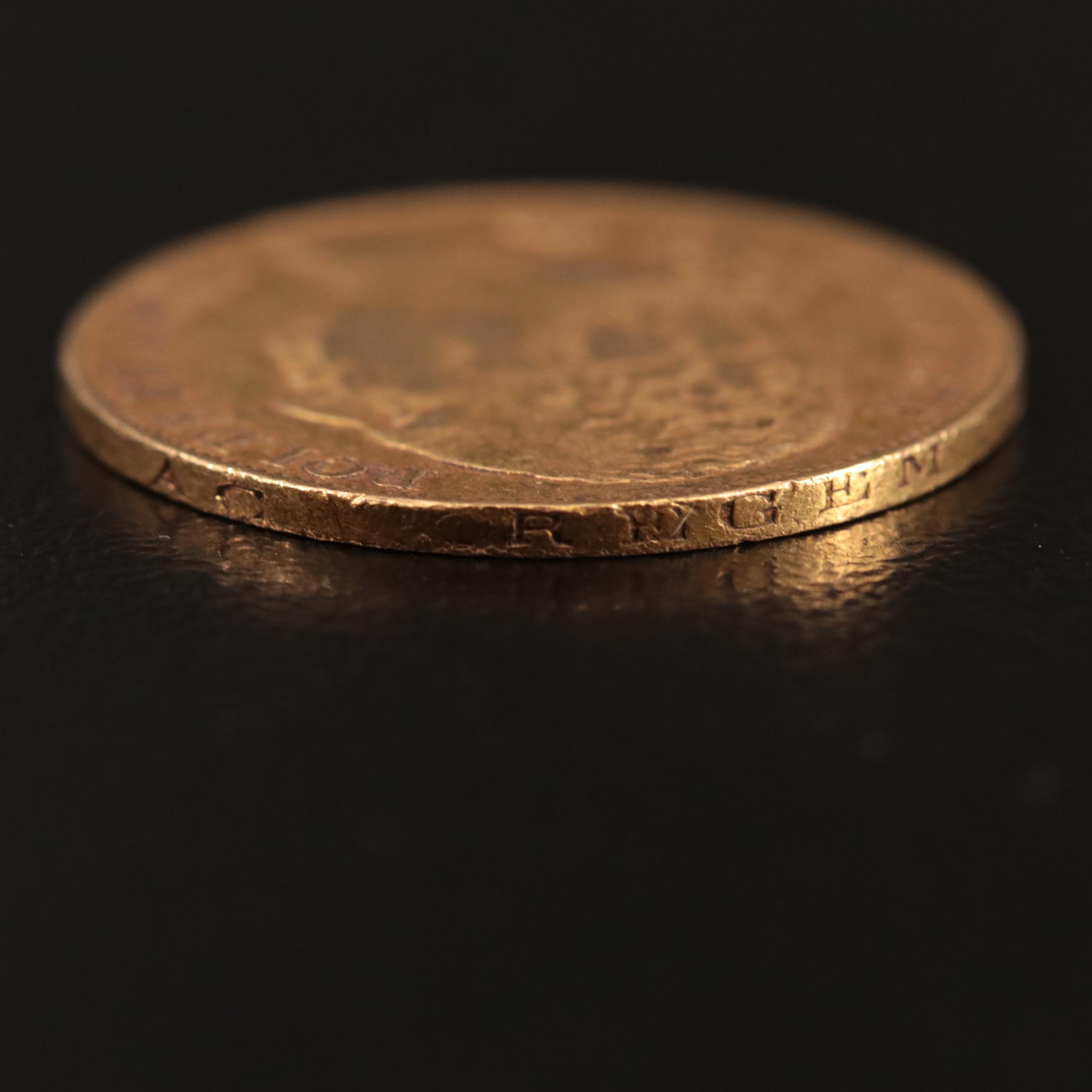 1817-A France Twenty Francs Gold Coin