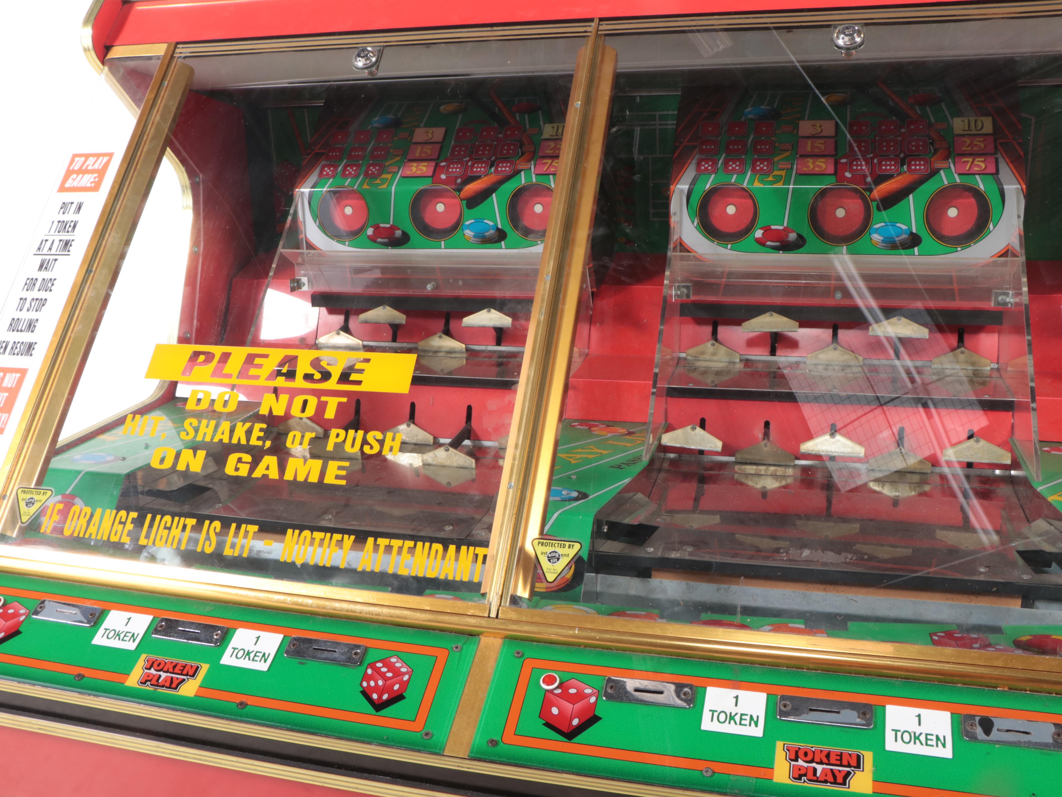 Cromptons Leisure Machines Ltd. Hi-Roller Coin Pusher Two Person Arcade Game