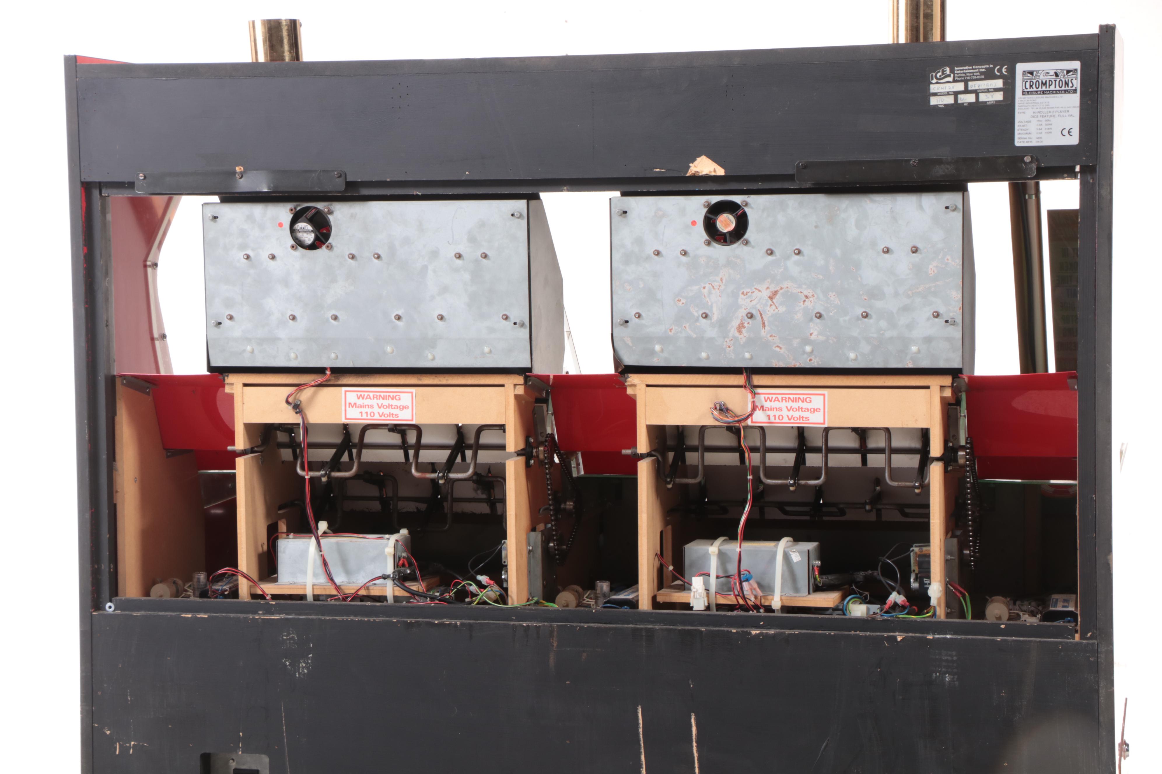 Cromptons Leisure Machines Ltd. Hi-Roller Coin Pusher Two Person Arcade Game