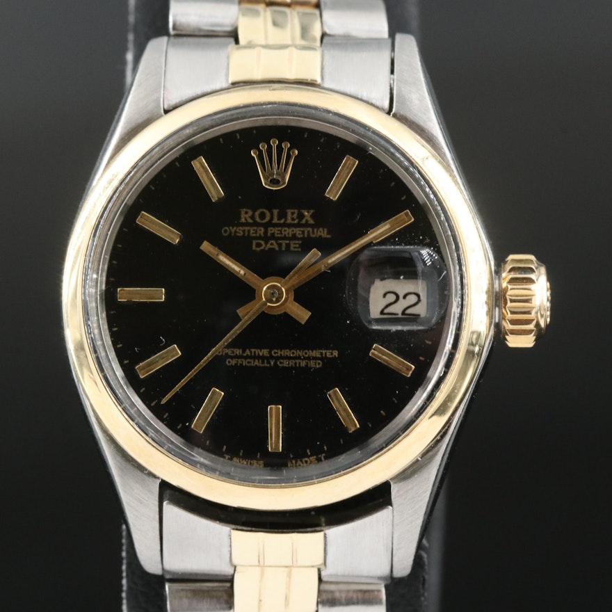 Vintage Rolex Oyster Perpetual Date Wristwatch