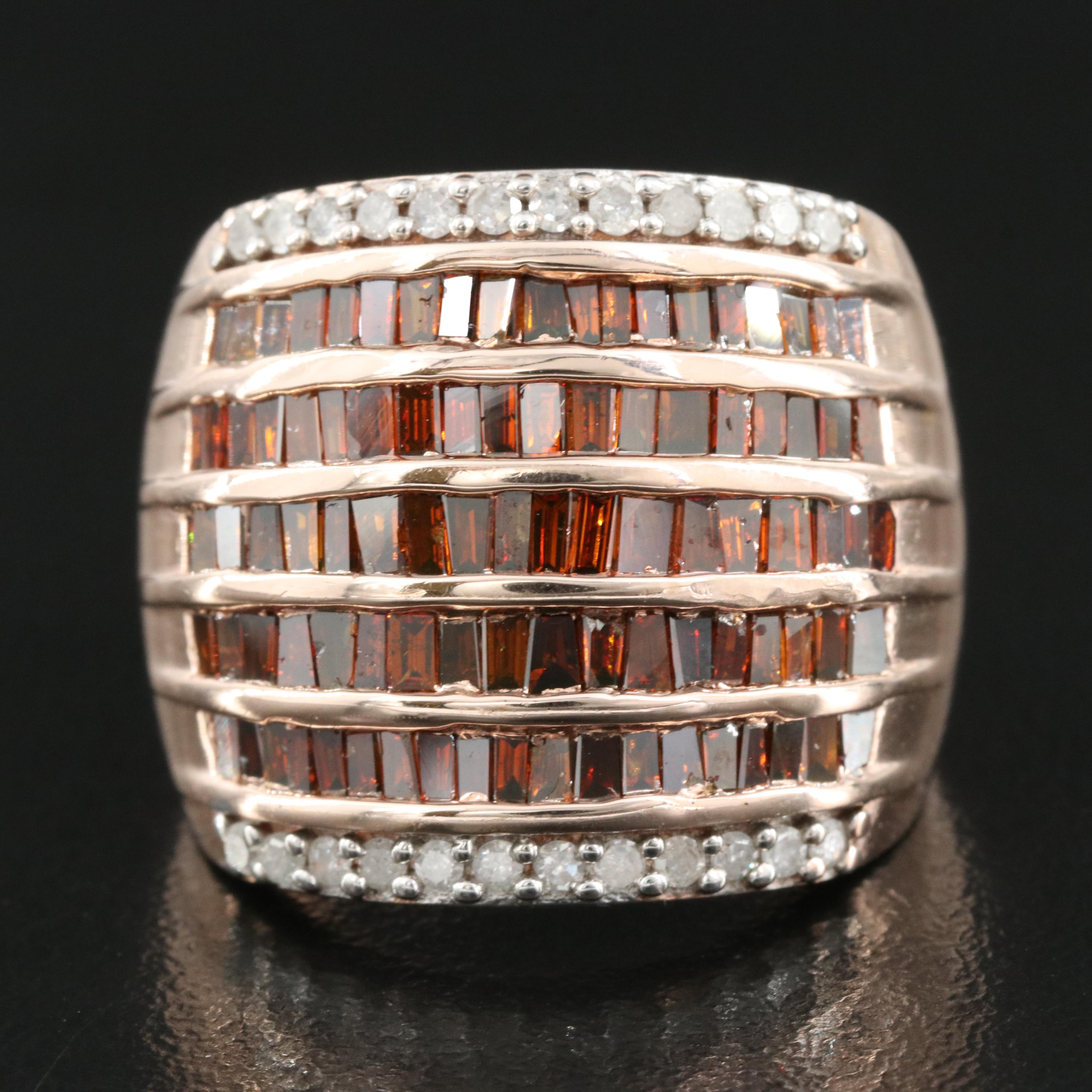 Sterling 2.69 CTW Diamond Cluster Ring