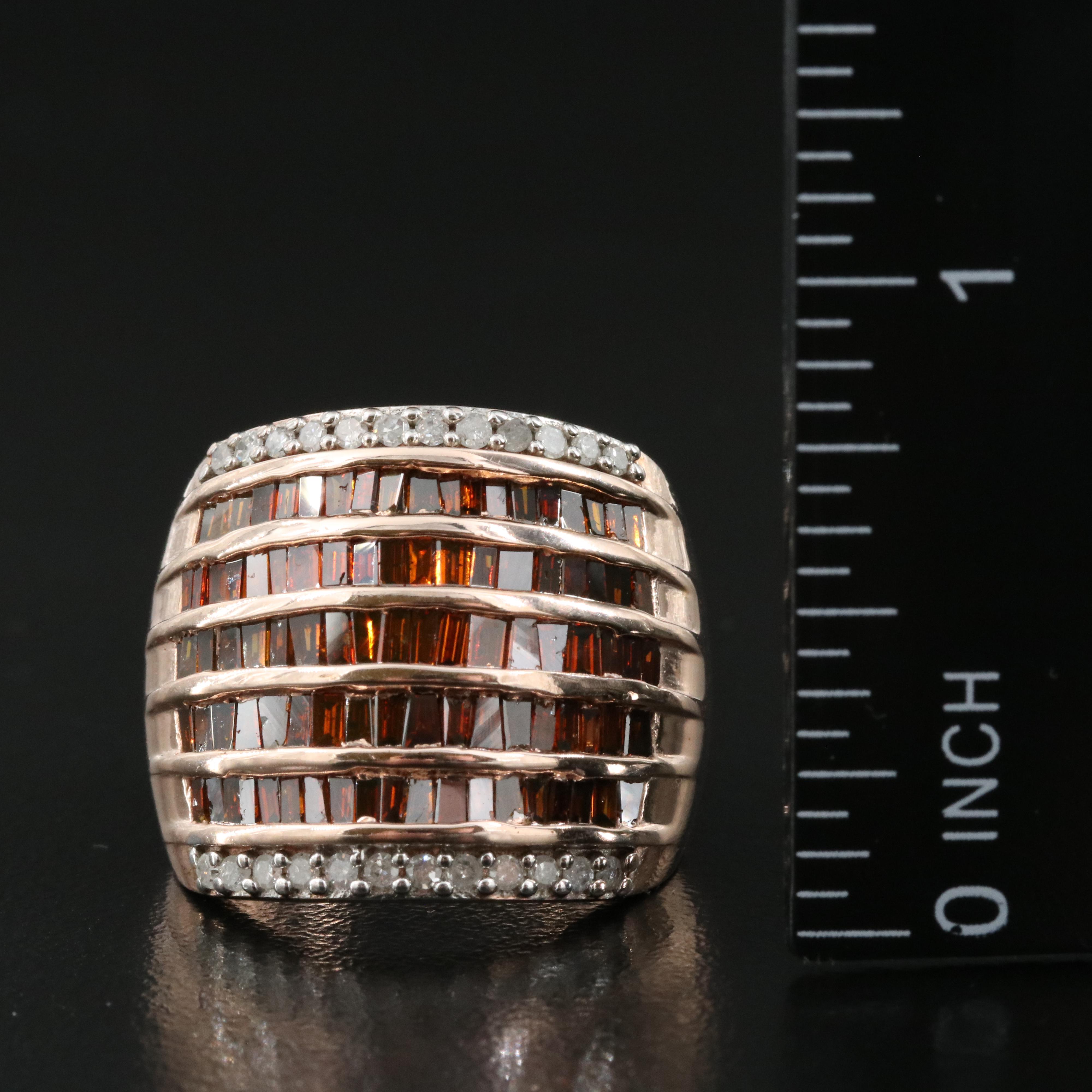 Sterling 2.69 CTW Diamond Cluster Ring