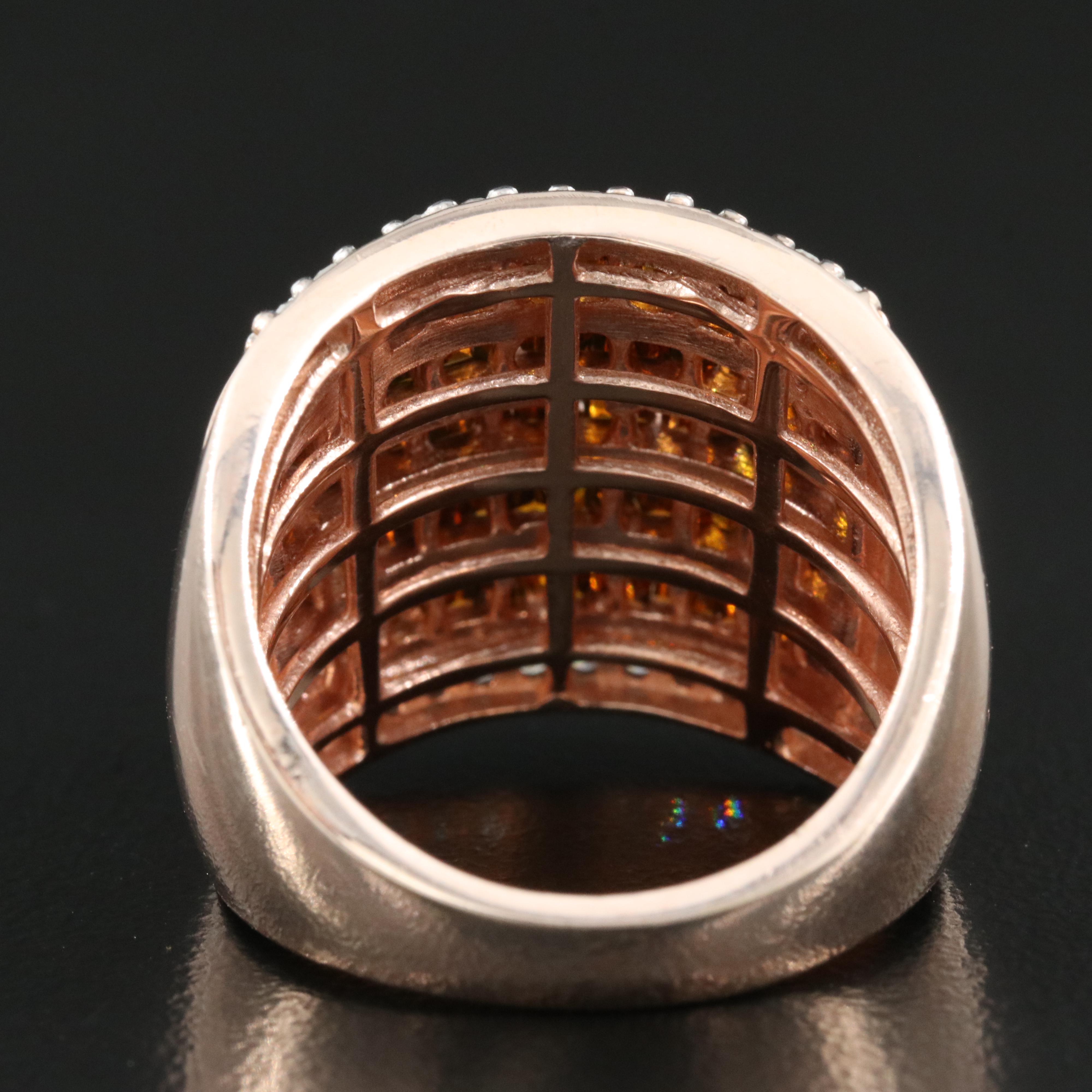 Sterling 2.69 CTW Diamond Cluster Ring