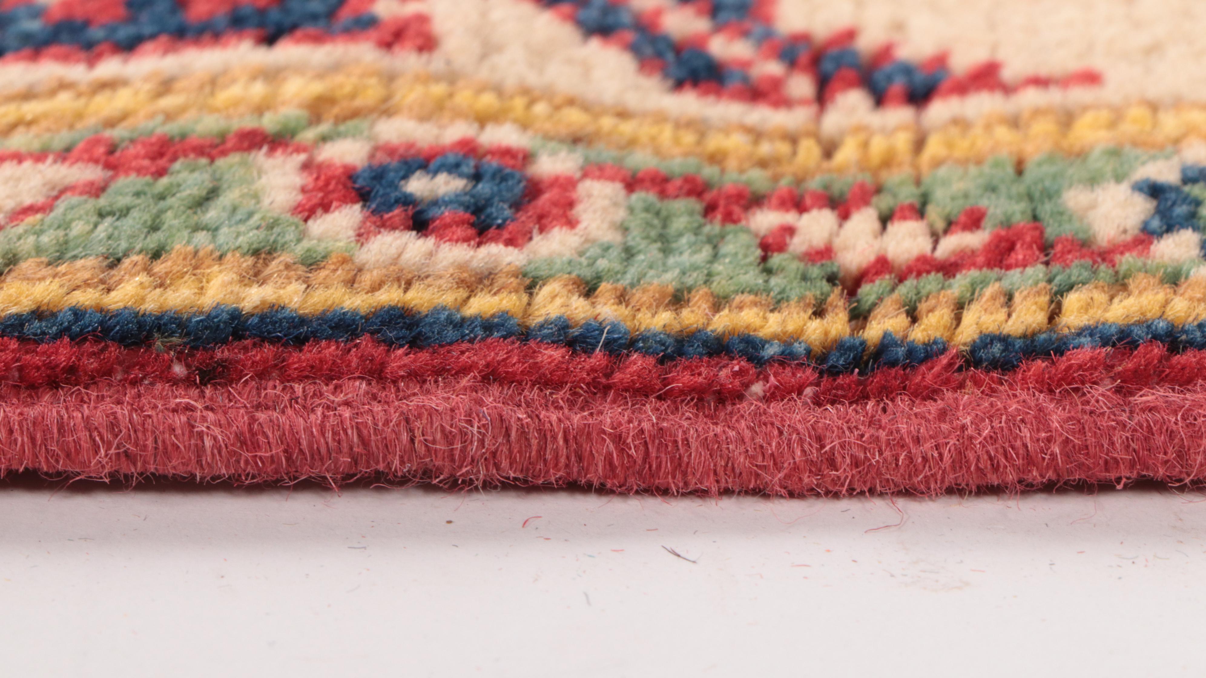 3'2 x 5' Hand-Knotted Pakistani Kazak Style Area Rug