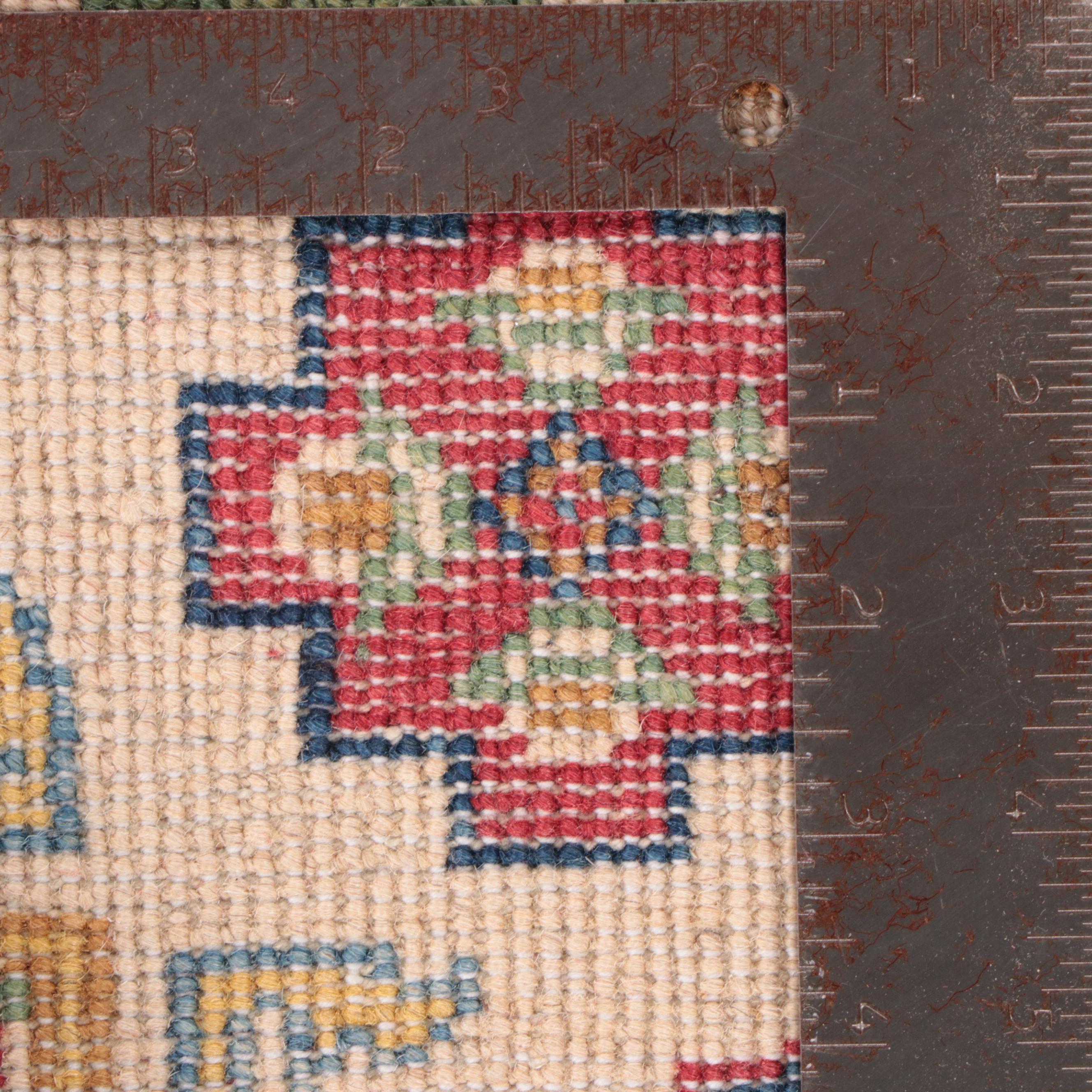 3'2 x 5' Hand-Knotted Pakistani Kazak Style Area Rug