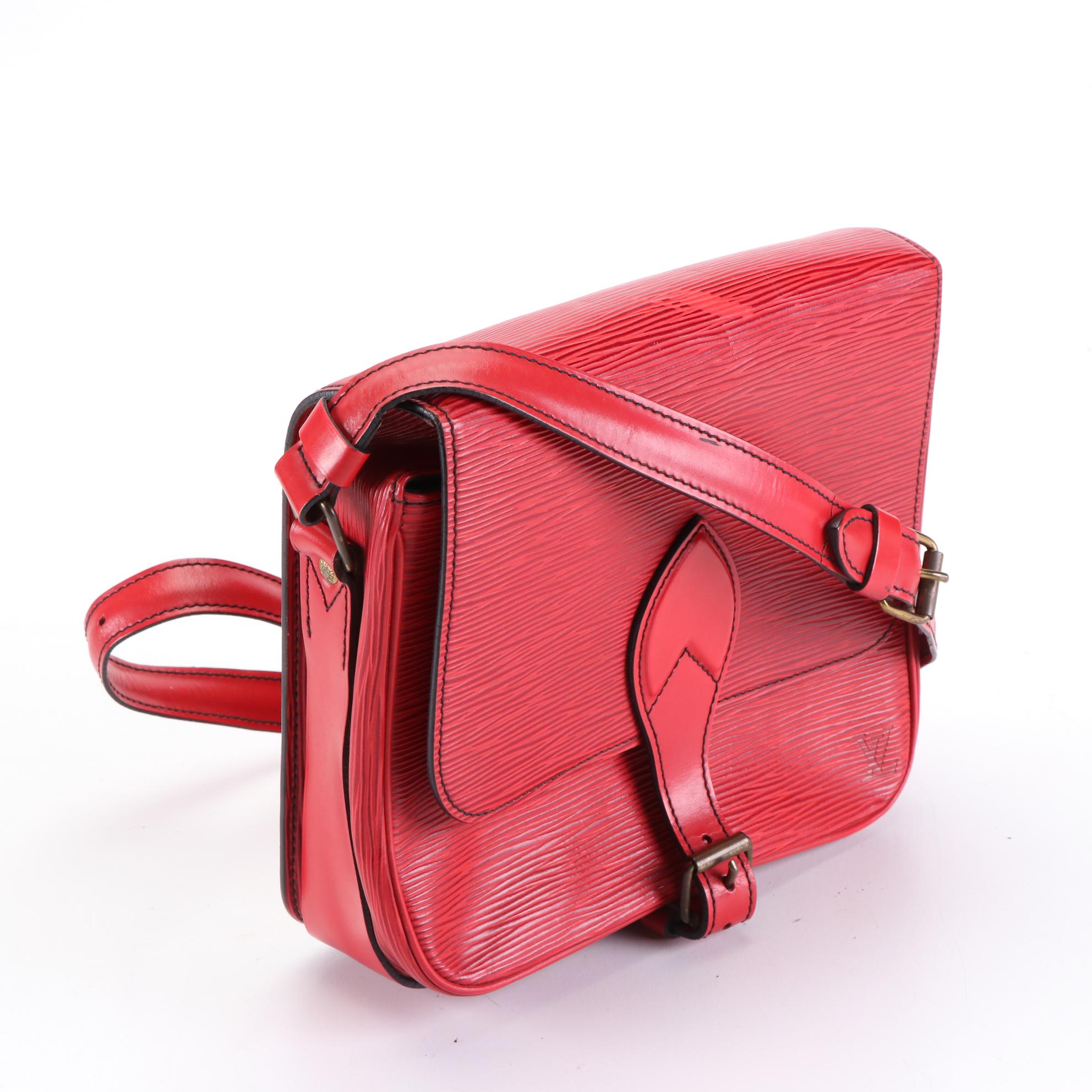 Louis Vuitton Cartouchiere Bag in Red Epi Leather