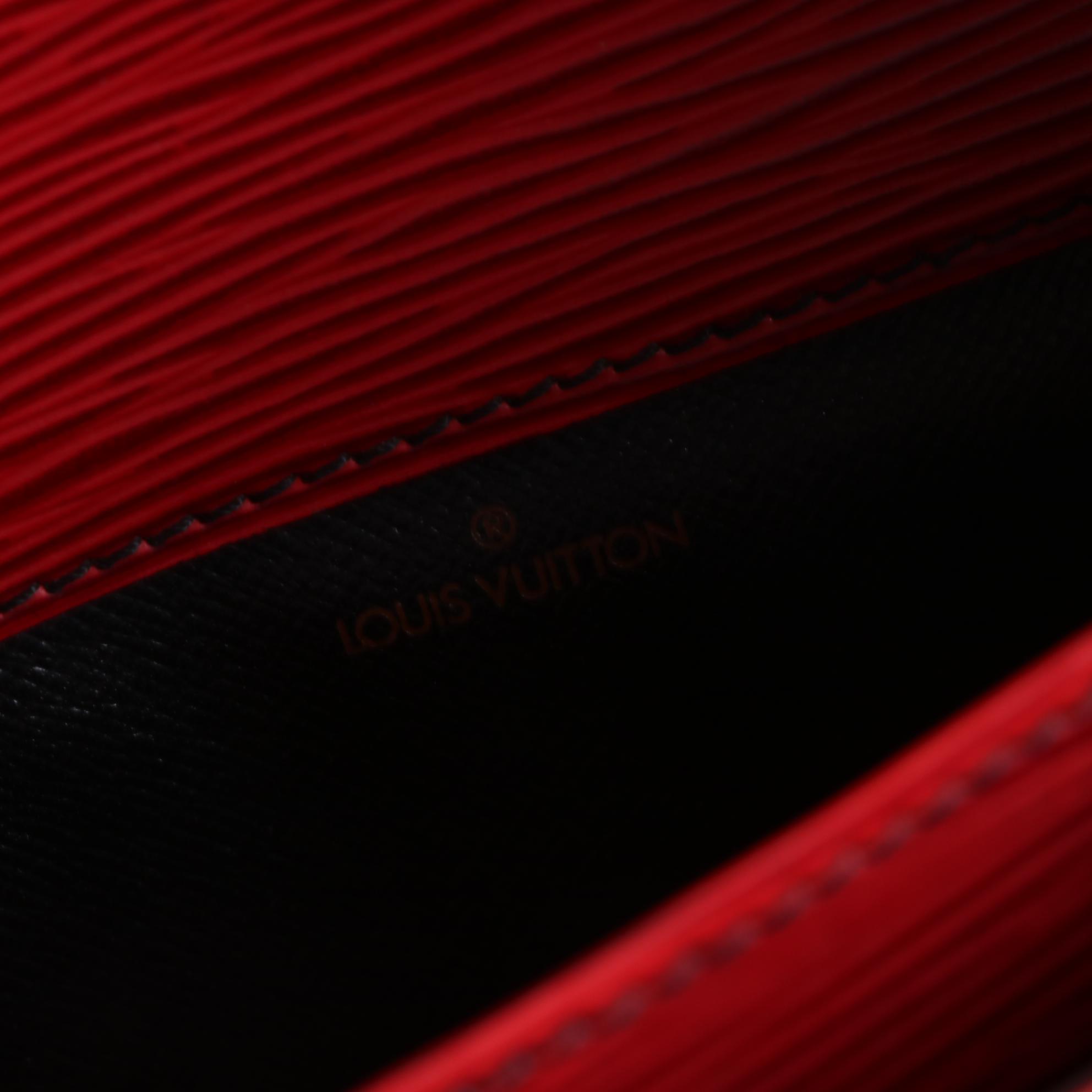 Louis Vuitton Cartouchiere Bag in Red Epi Leather