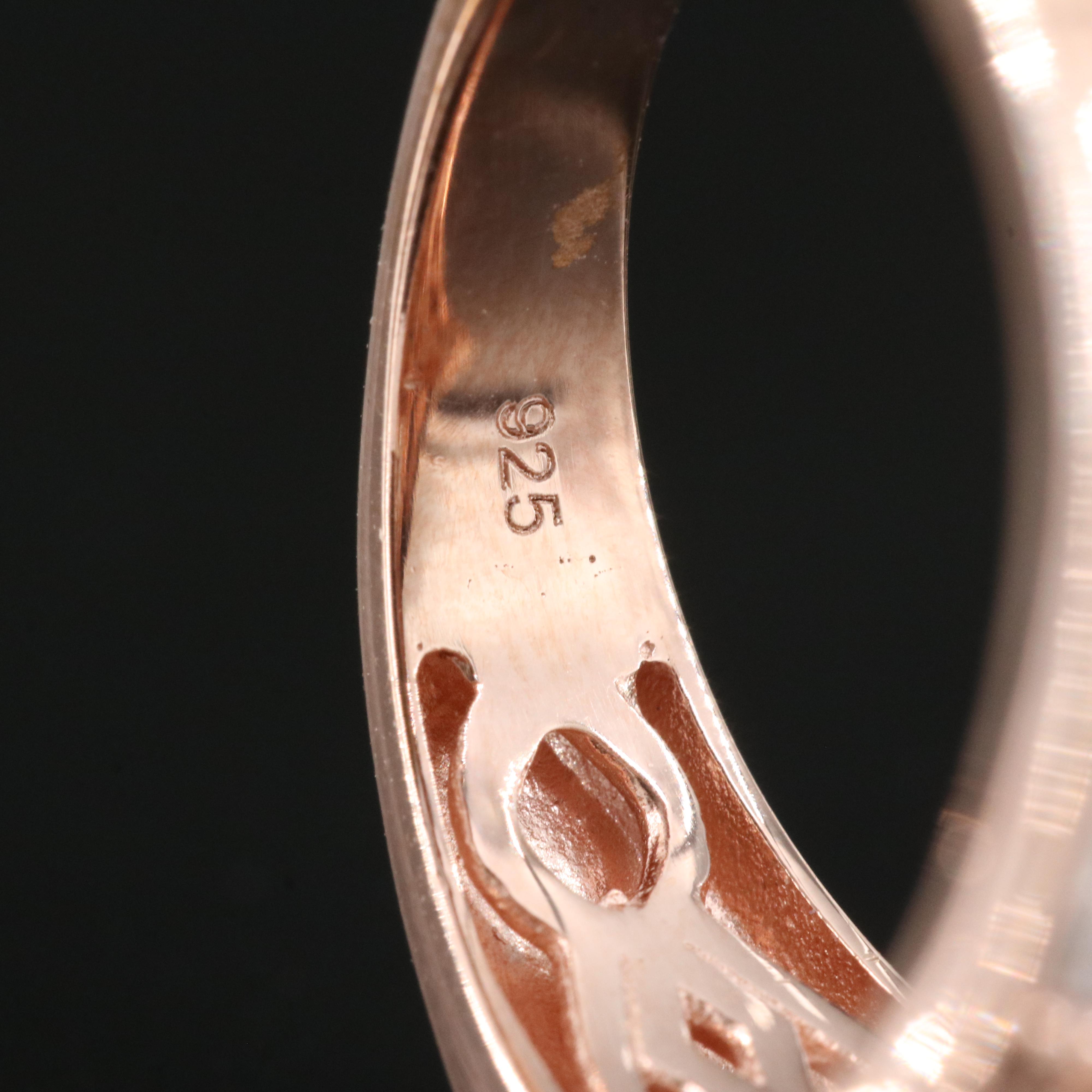 Sterling Diamond Cluster Ring