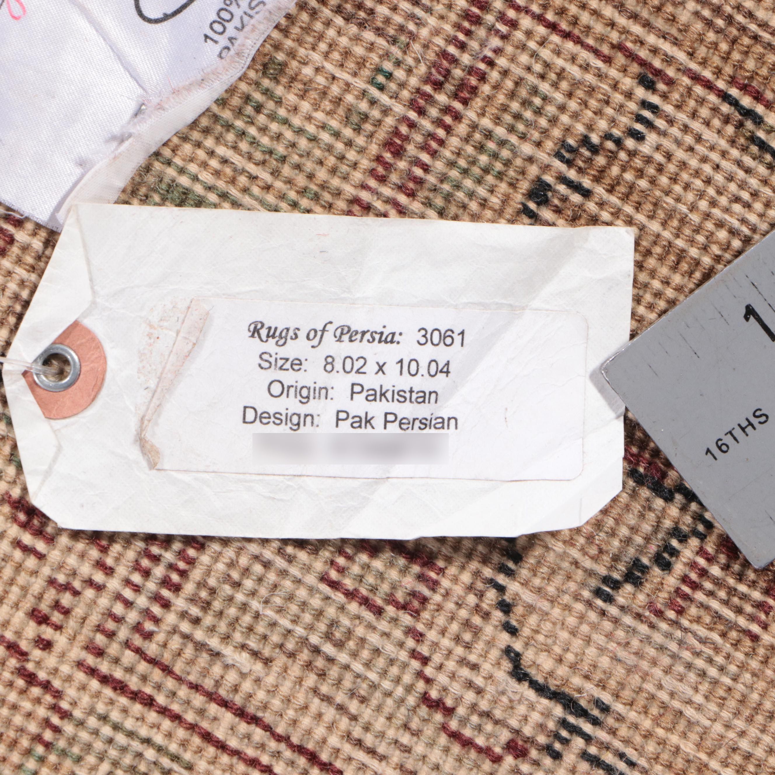 8'2 x 10'8 Hand-Knotted Pakistani-Persian Kerman Area Rug