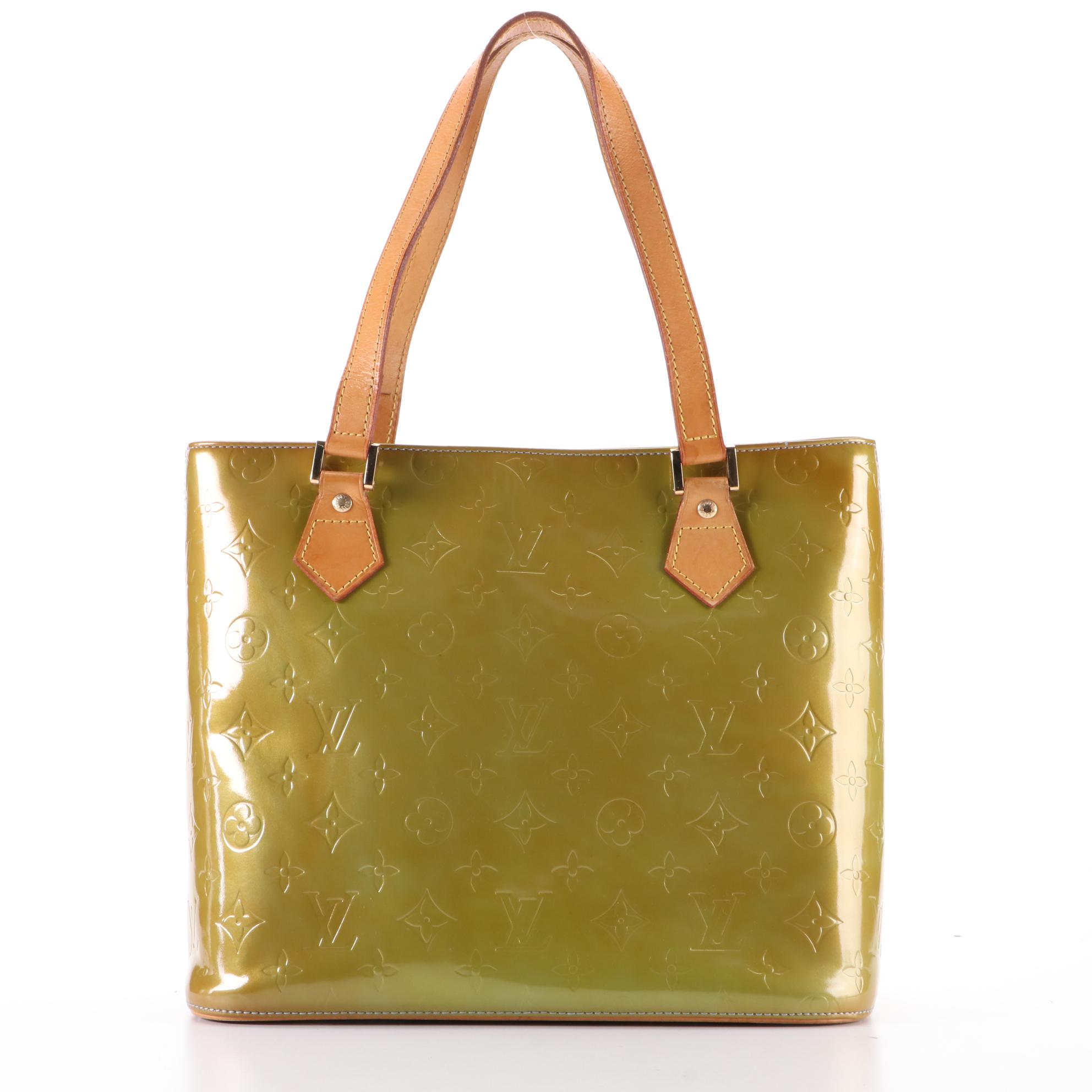 Louis Vuitton Houston Tote in Monogram Vernis and Vachetta Leather