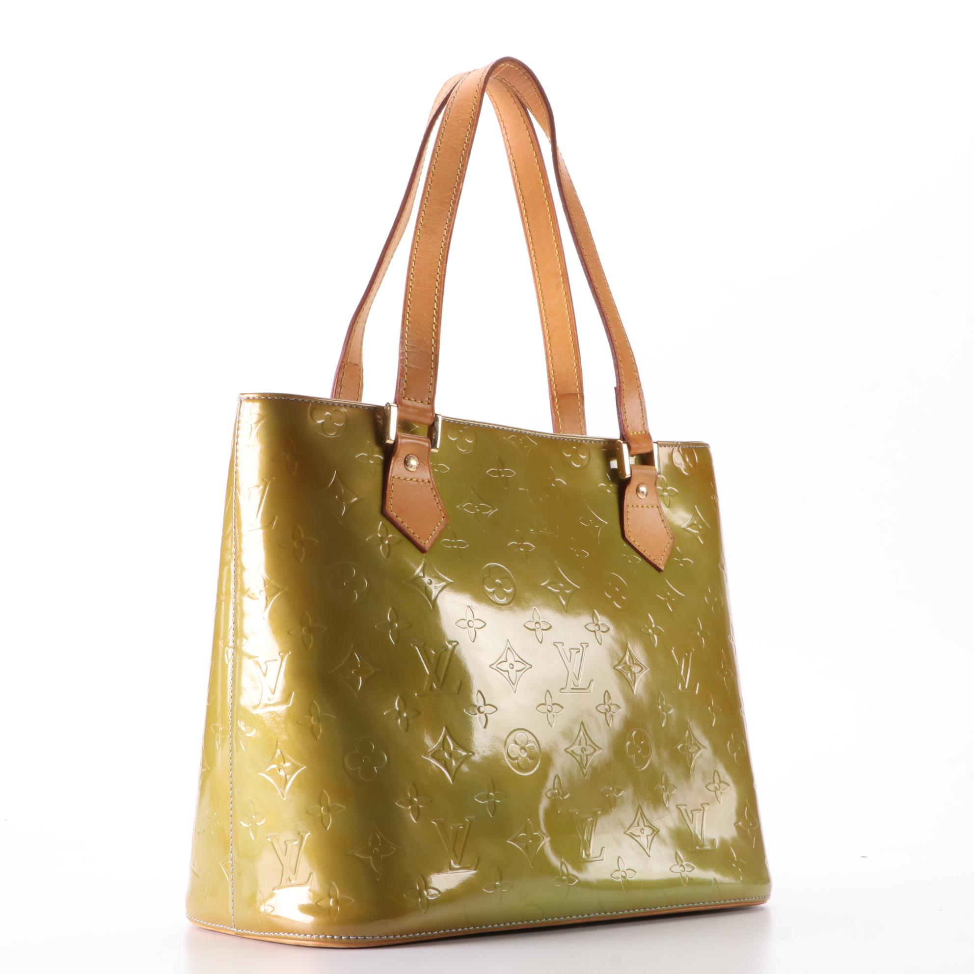 Louis Vuitton Houston Tote in Monogram Vernis and Vachetta Leather