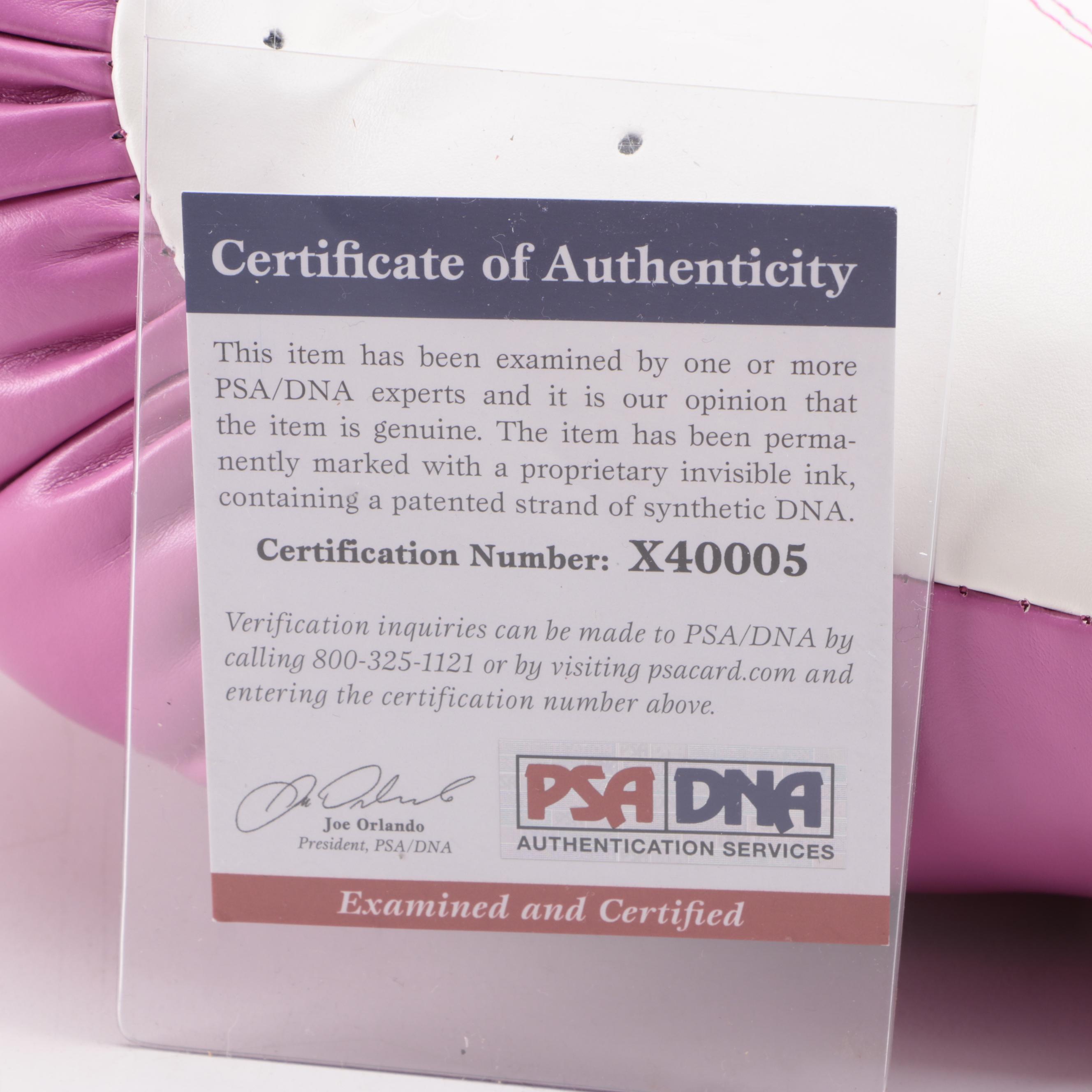 Adrien Broner Signed Pink Everlast Boxing Glove