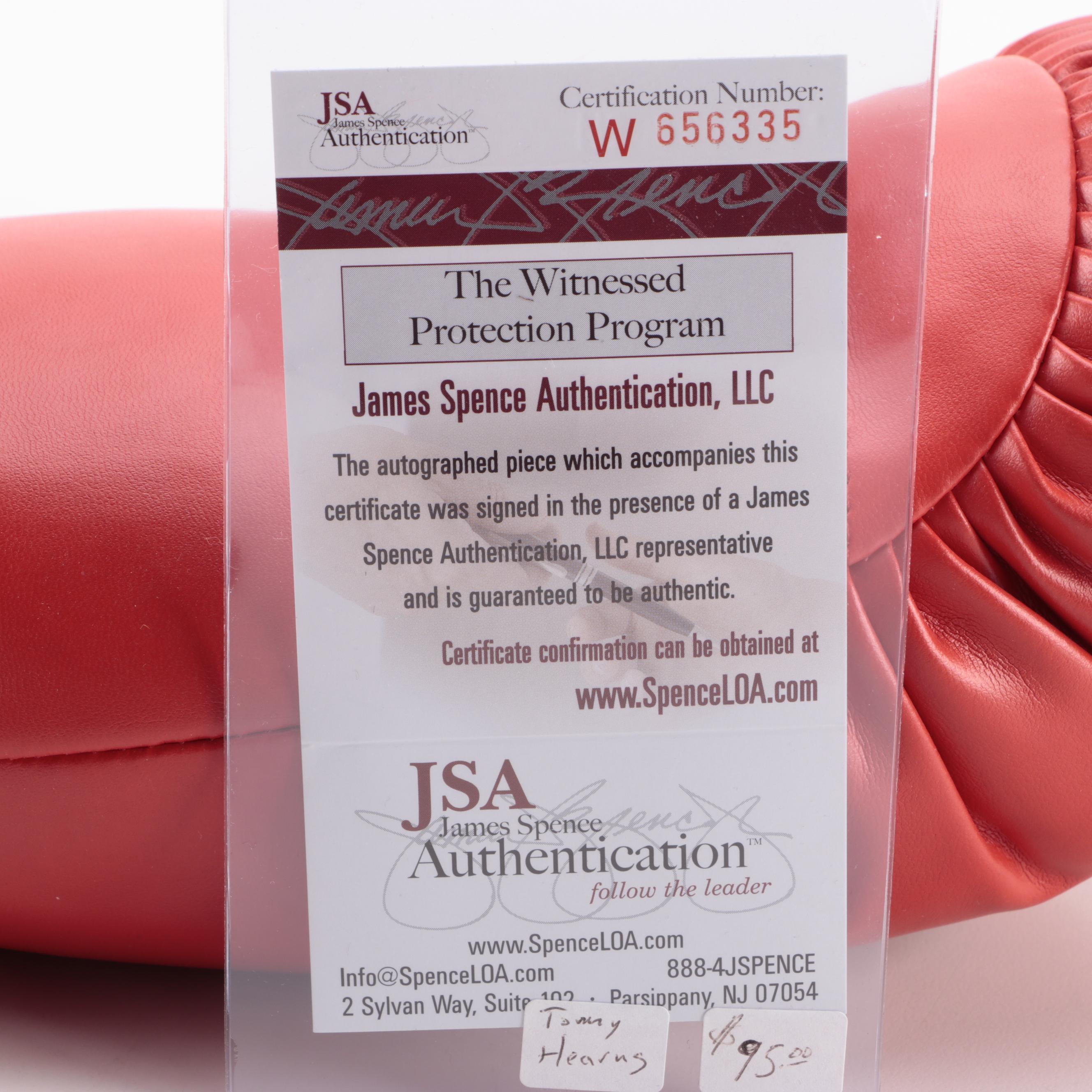 Thomas "The Hitman" Hearns Signed Everlast Boxing Glove