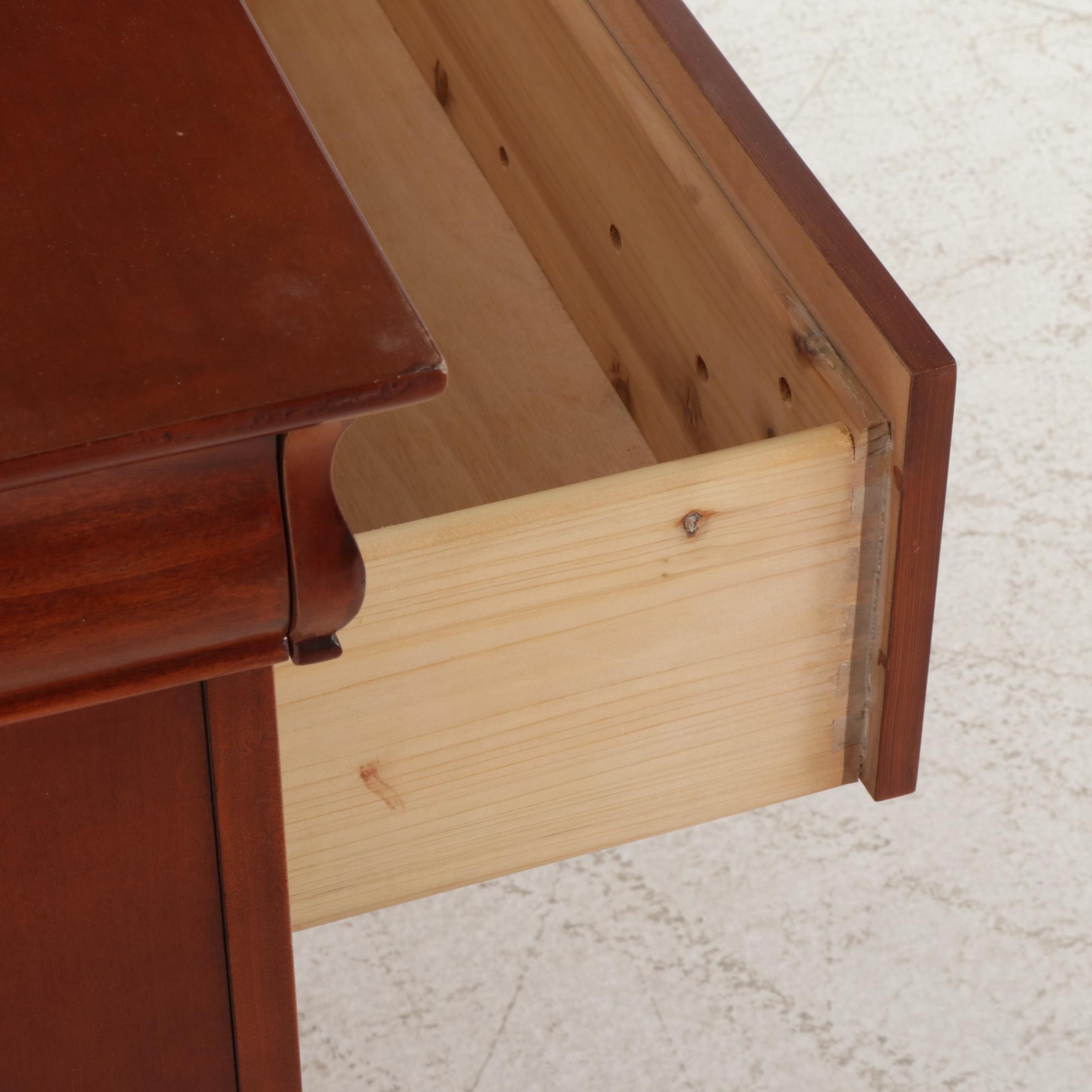 Louis Philippe Style Cherry-Stained Dresser with Mirror