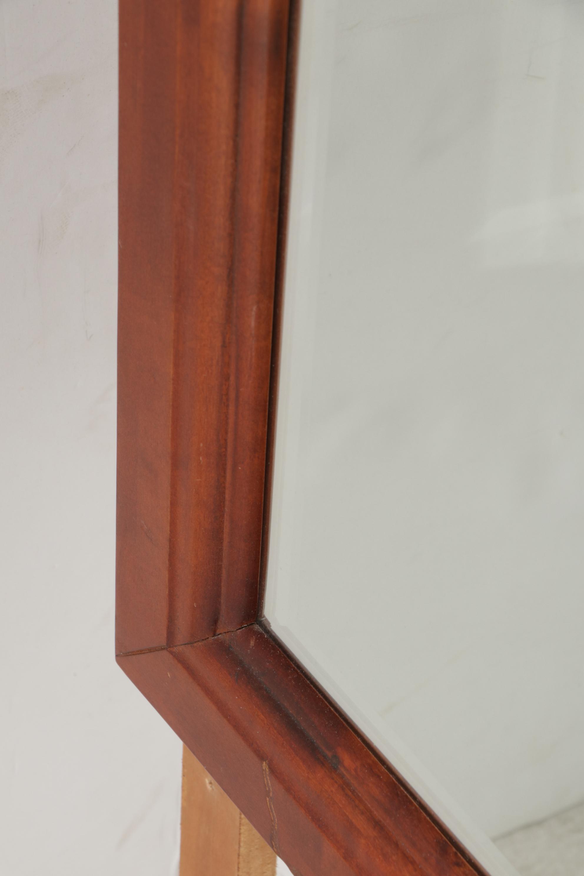 Louis Philippe Style Cherry-Stained Dresser with Mirror