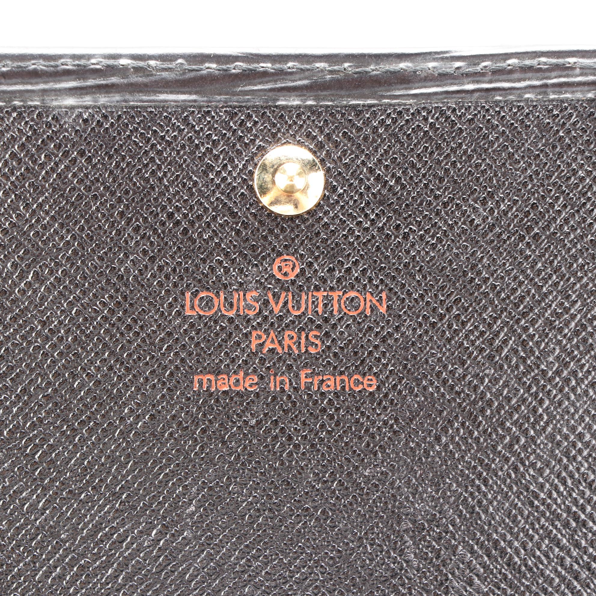 Louis Vuitton Portefeuille Tresor in Black Epi Leather