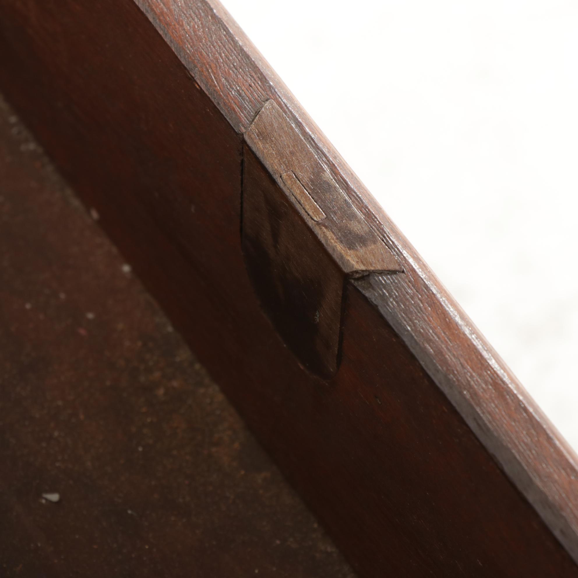 Victorian Oak Washstand and Mirror, Late 19th to Early 20th Century