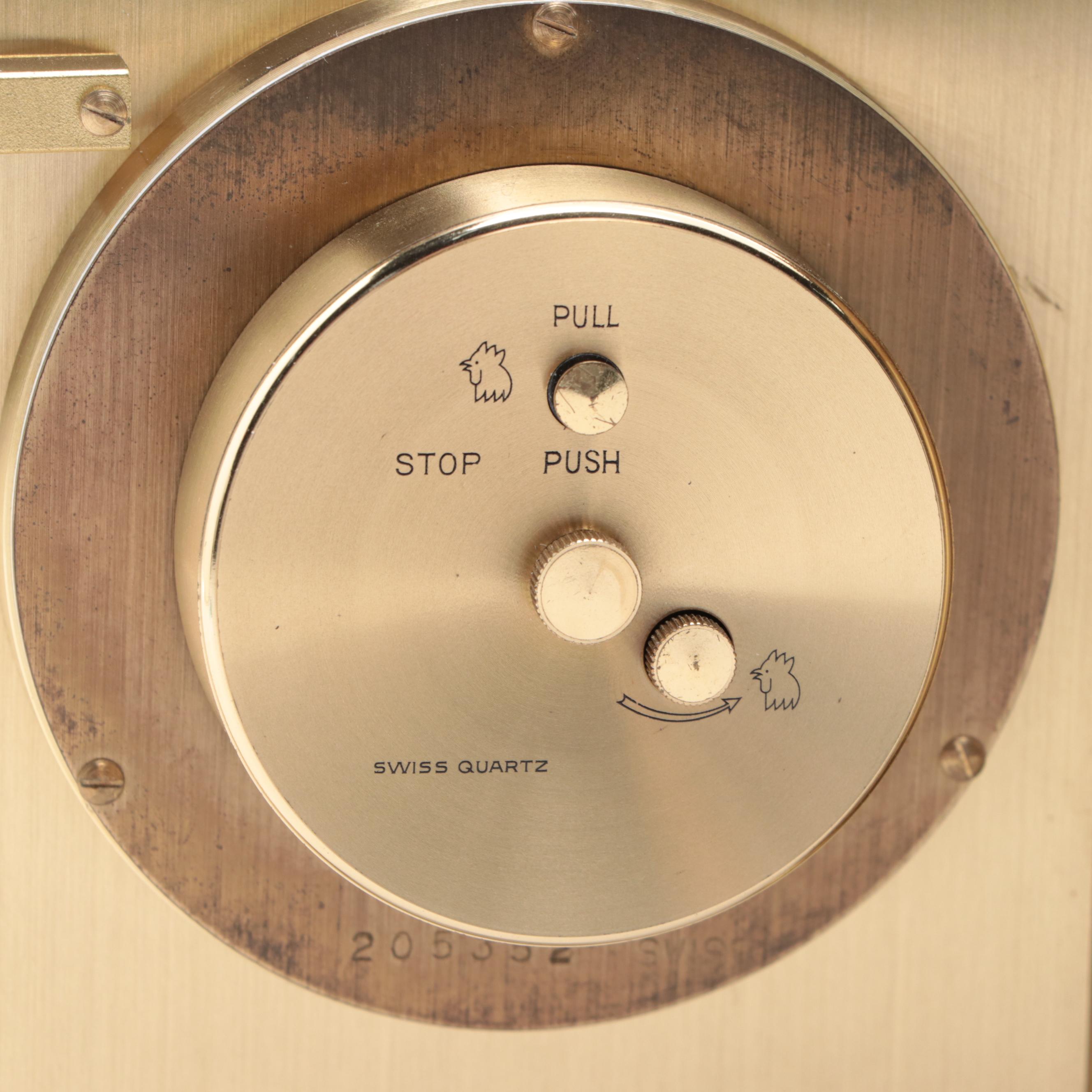 Tiffany & Co. Brass Desk Clock