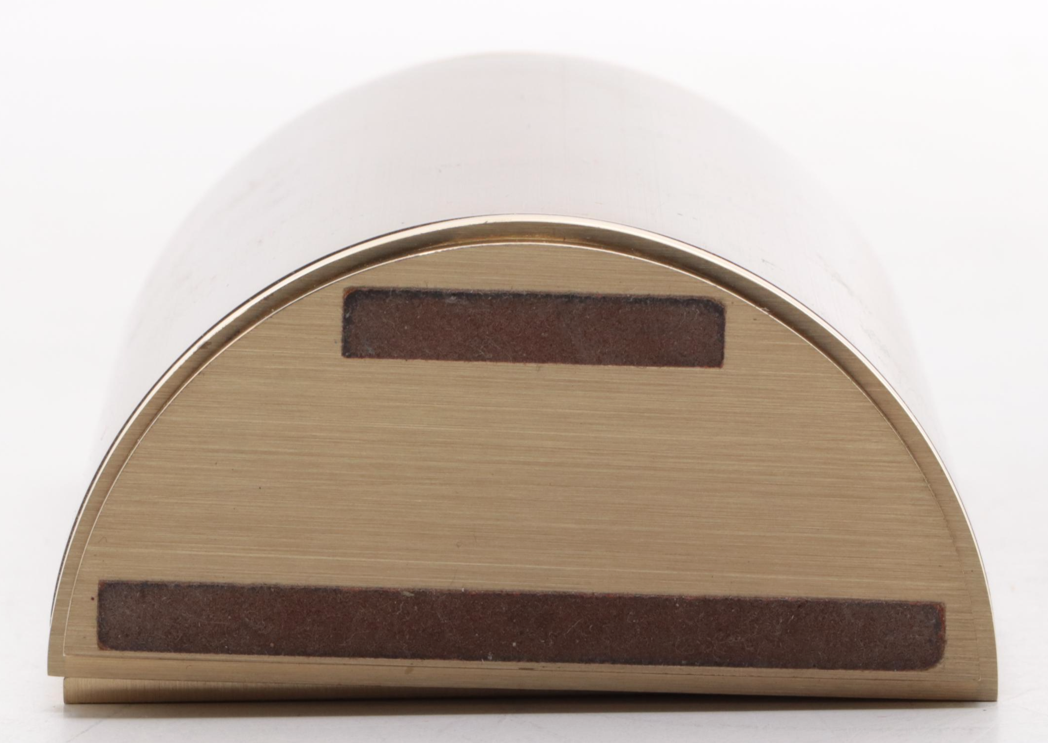 Tiffany & Co. Brass Desk Clock