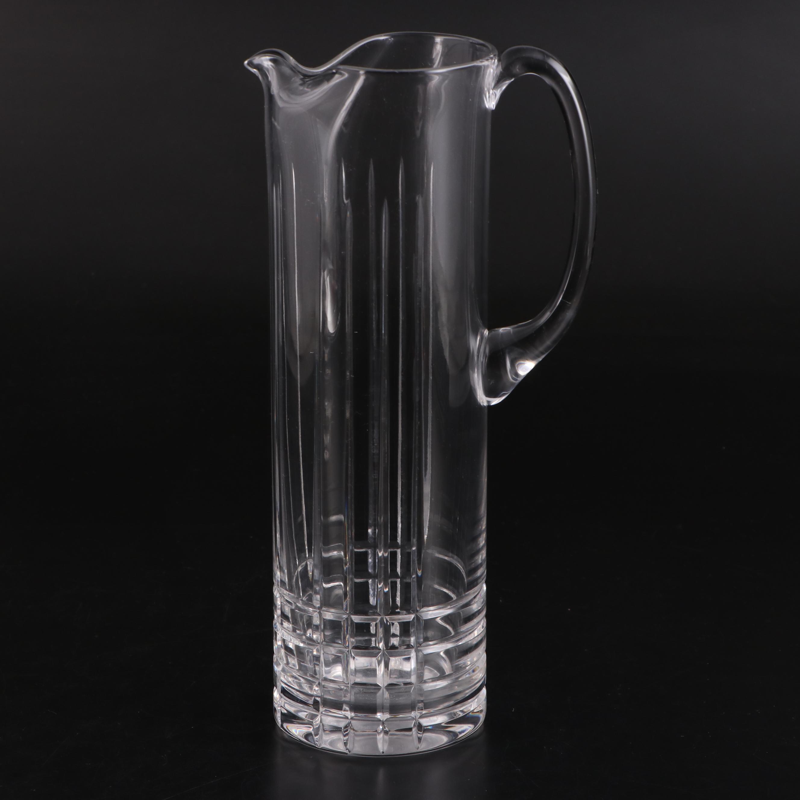 Tiffany & Co. "Plaid" Crystal Cocktail Pitchers