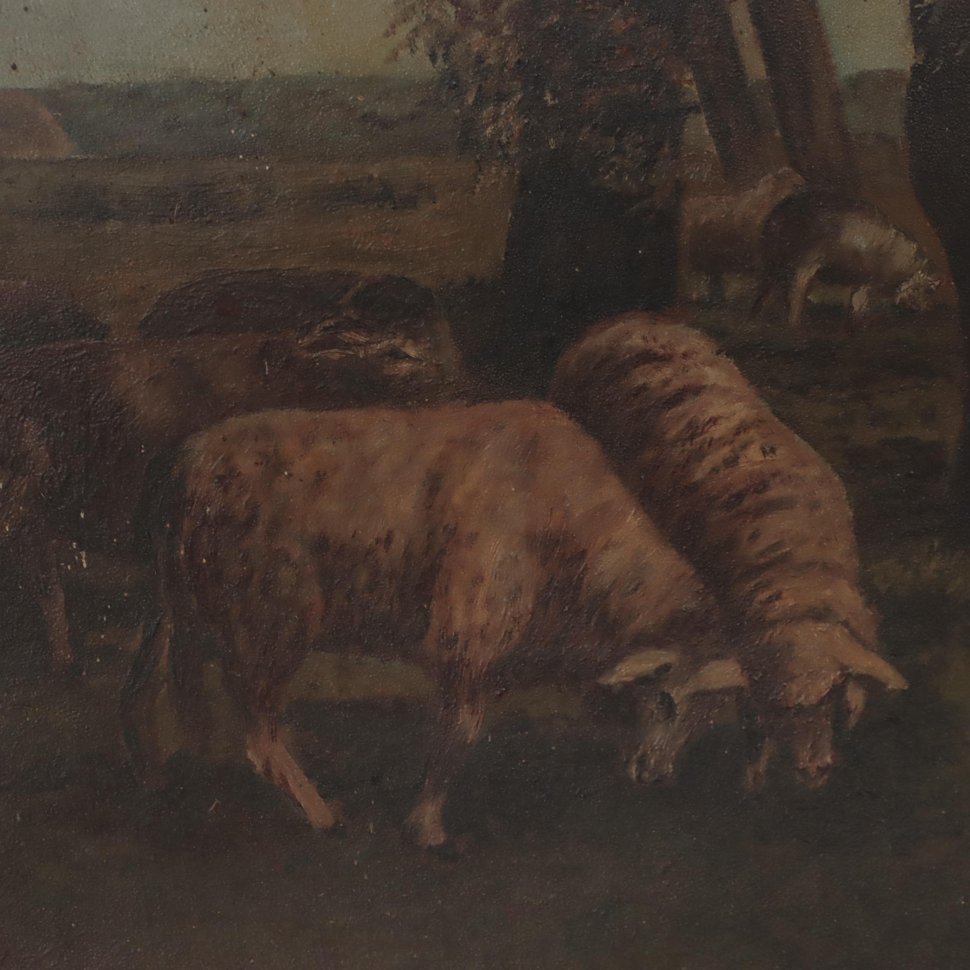 Oil Painting of Sheep