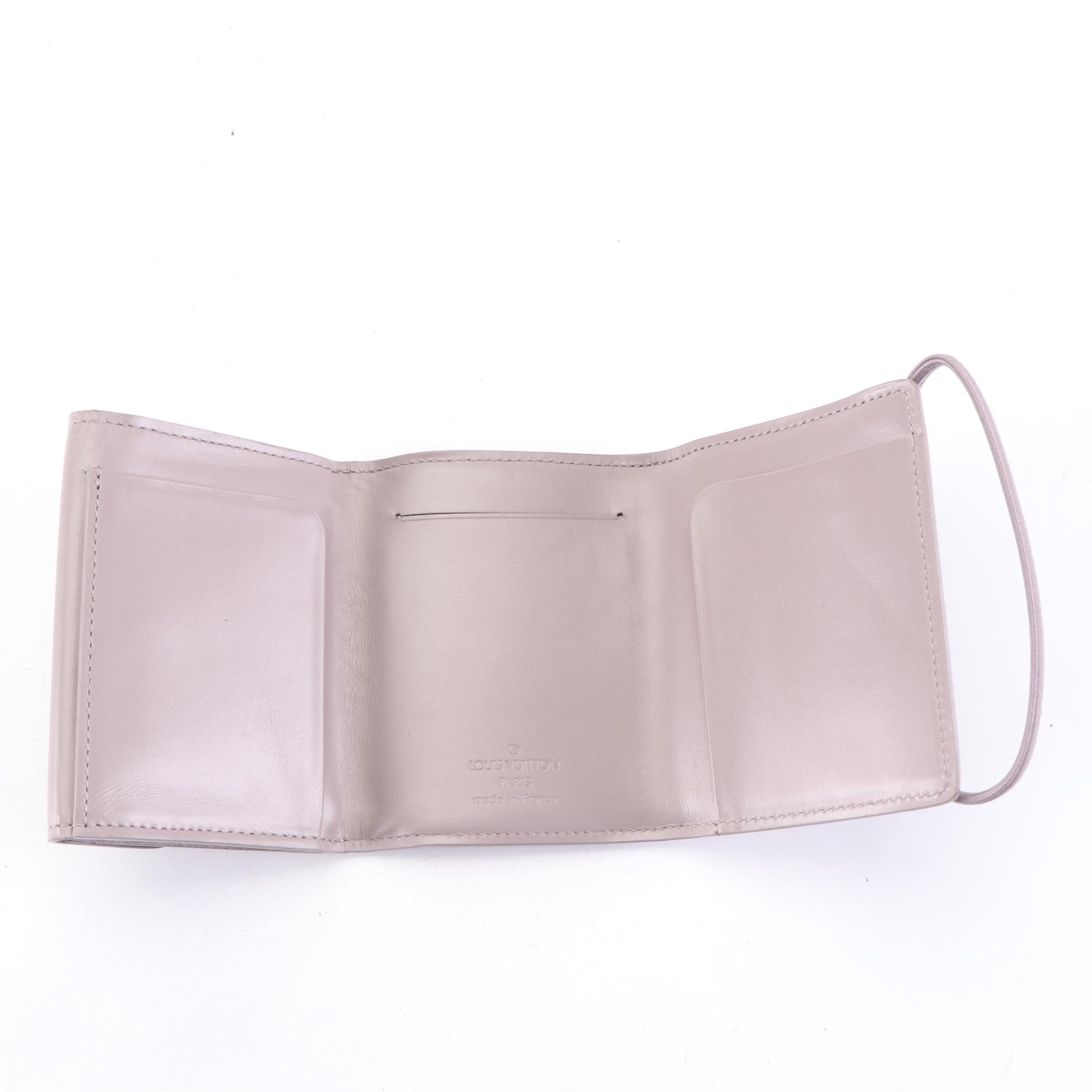 Louis Vuitton Porte Monnaie Elastique Wallet in Lilac Epi Leather