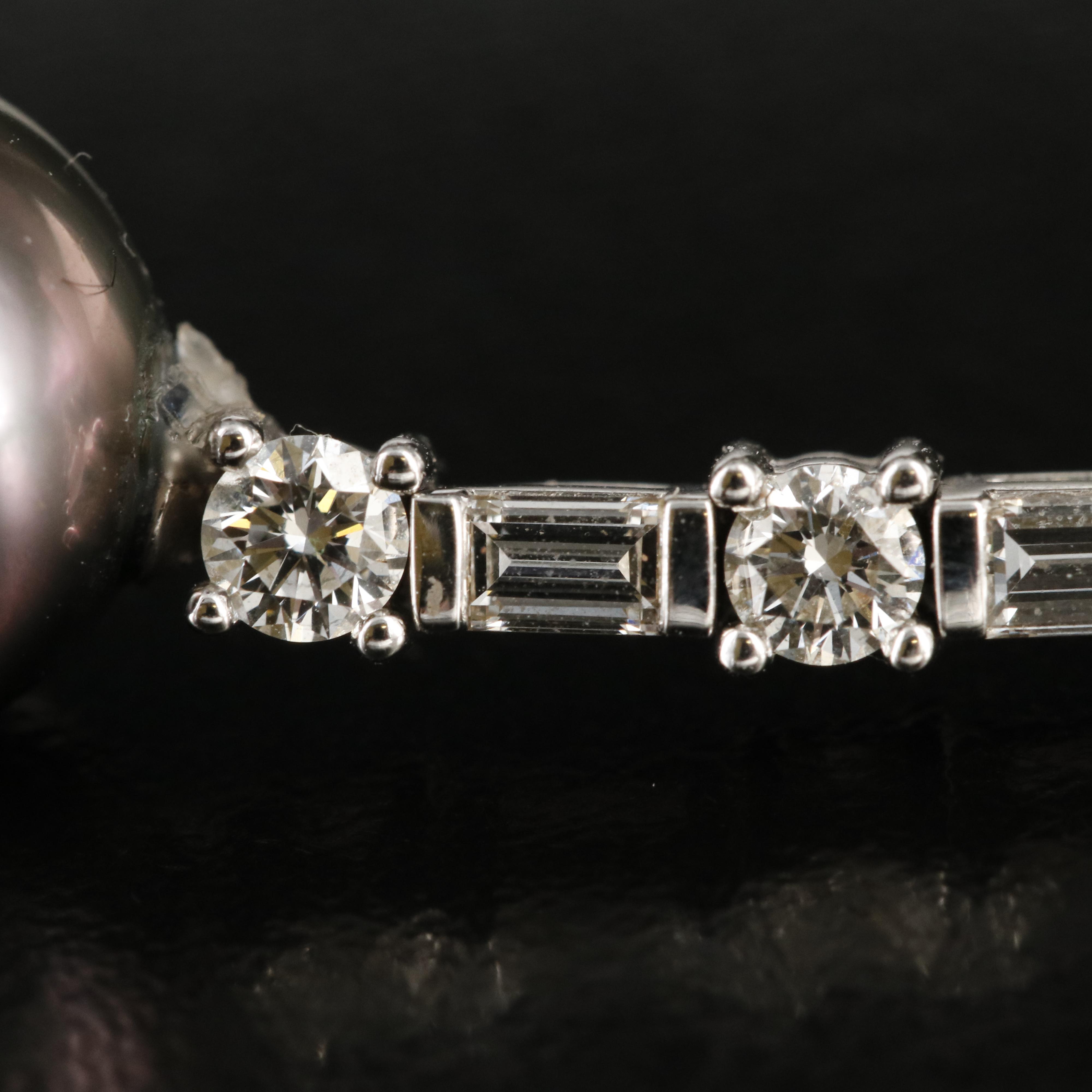 14K Pearl and Diamond Pendant Necklace