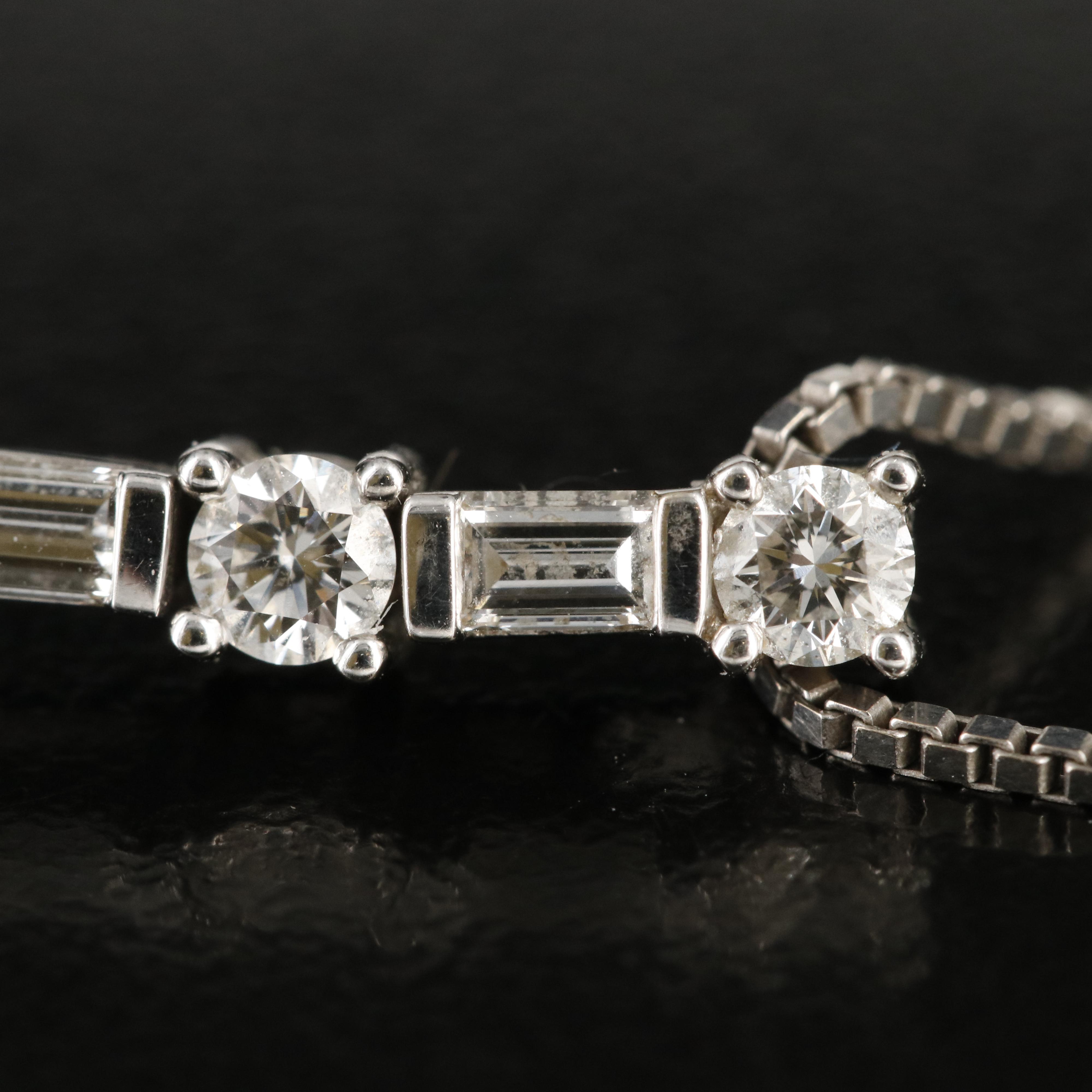 14K Pearl and Diamond Pendant Necklace