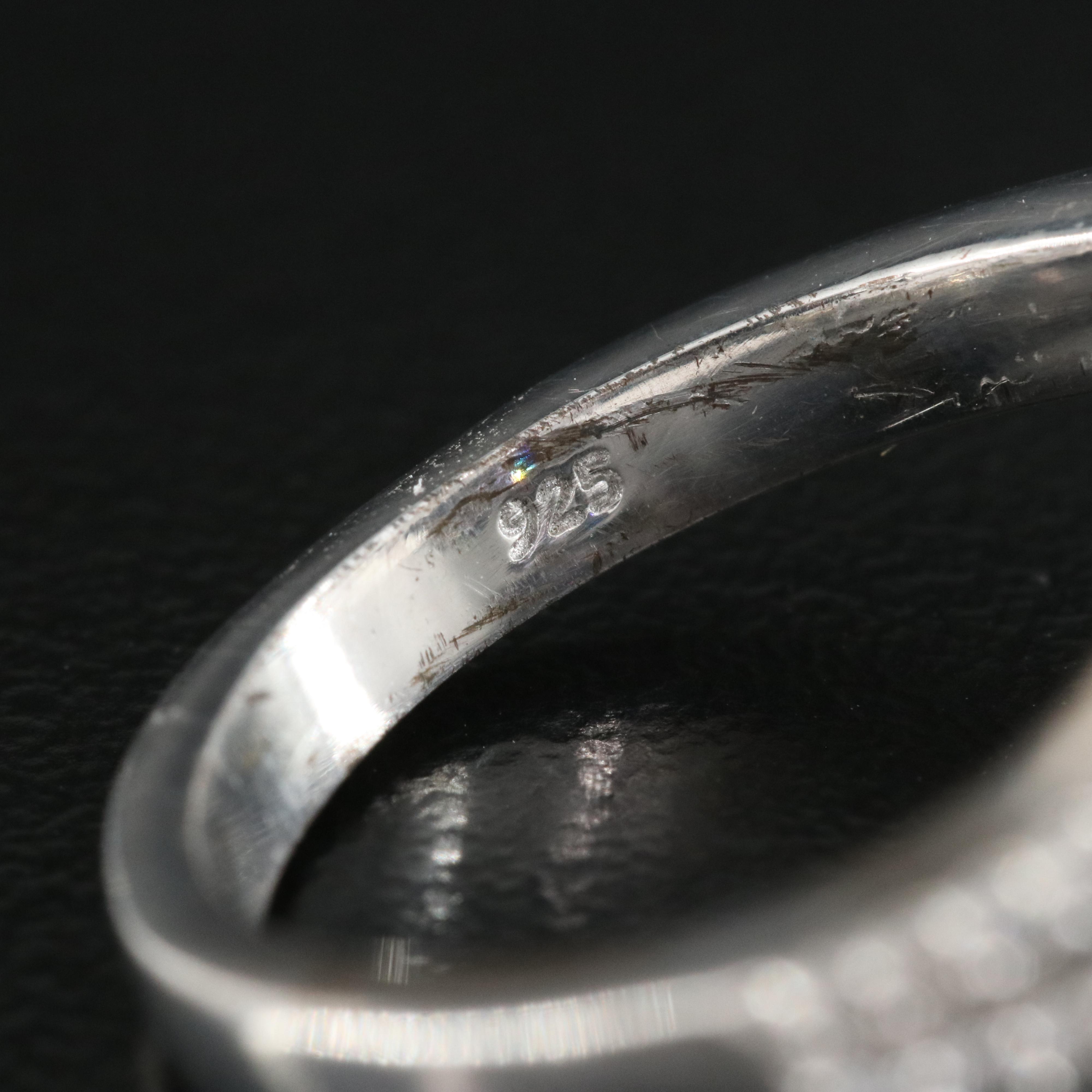 Sterling Tanzanite, Diamond and Zircon Rings