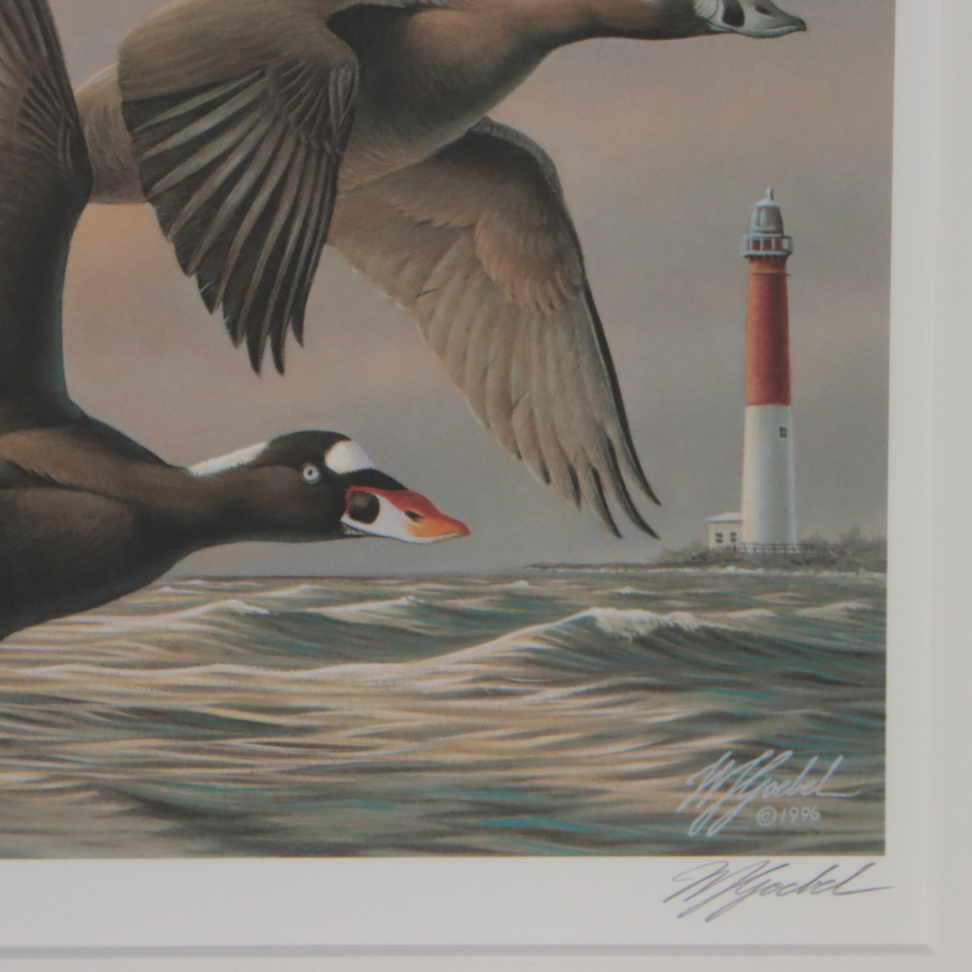 Waterfowl Themed Offset Lithographs and Postage Stamps