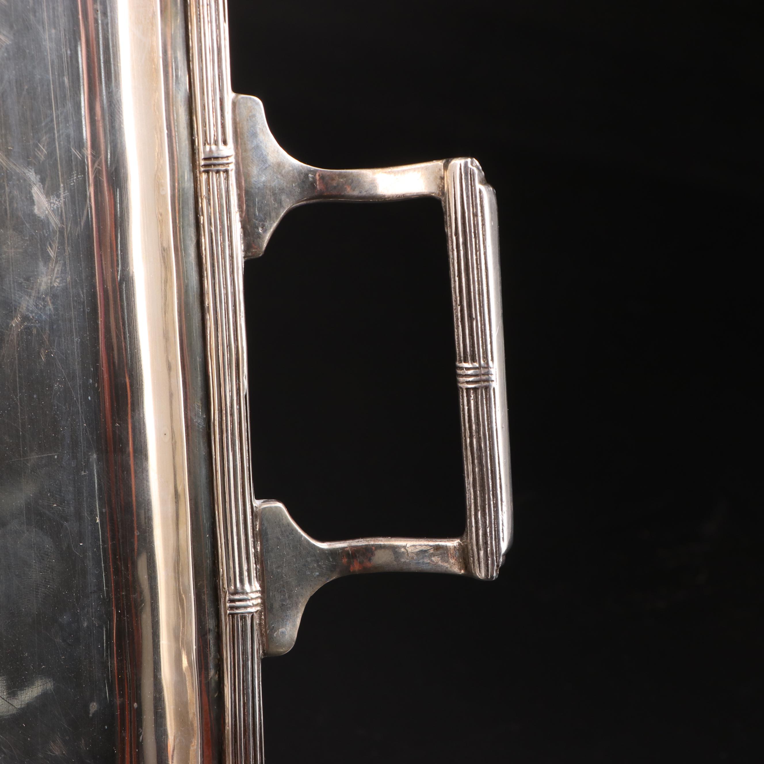 900 Silver Handled Tray