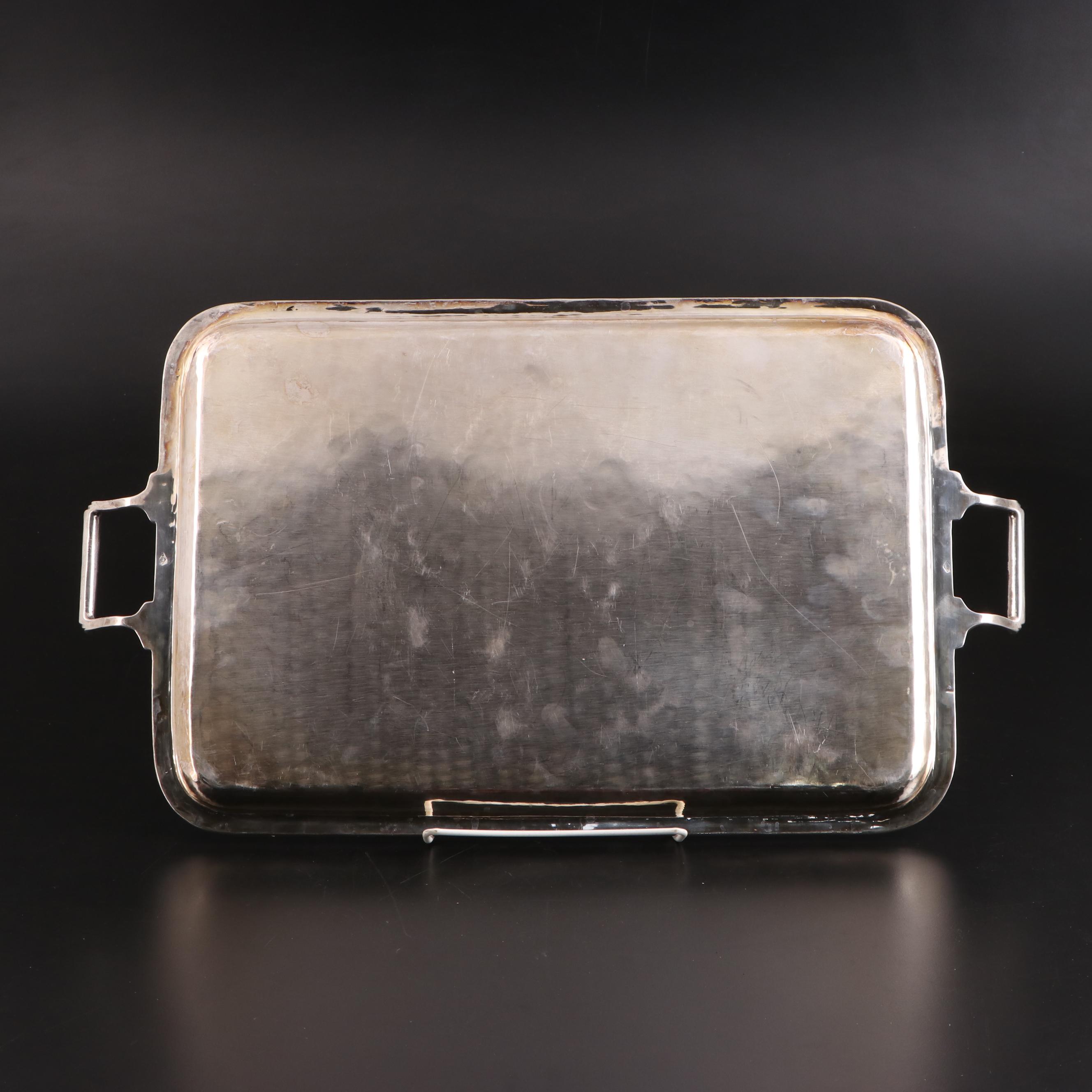 900 Silver Handled Tray