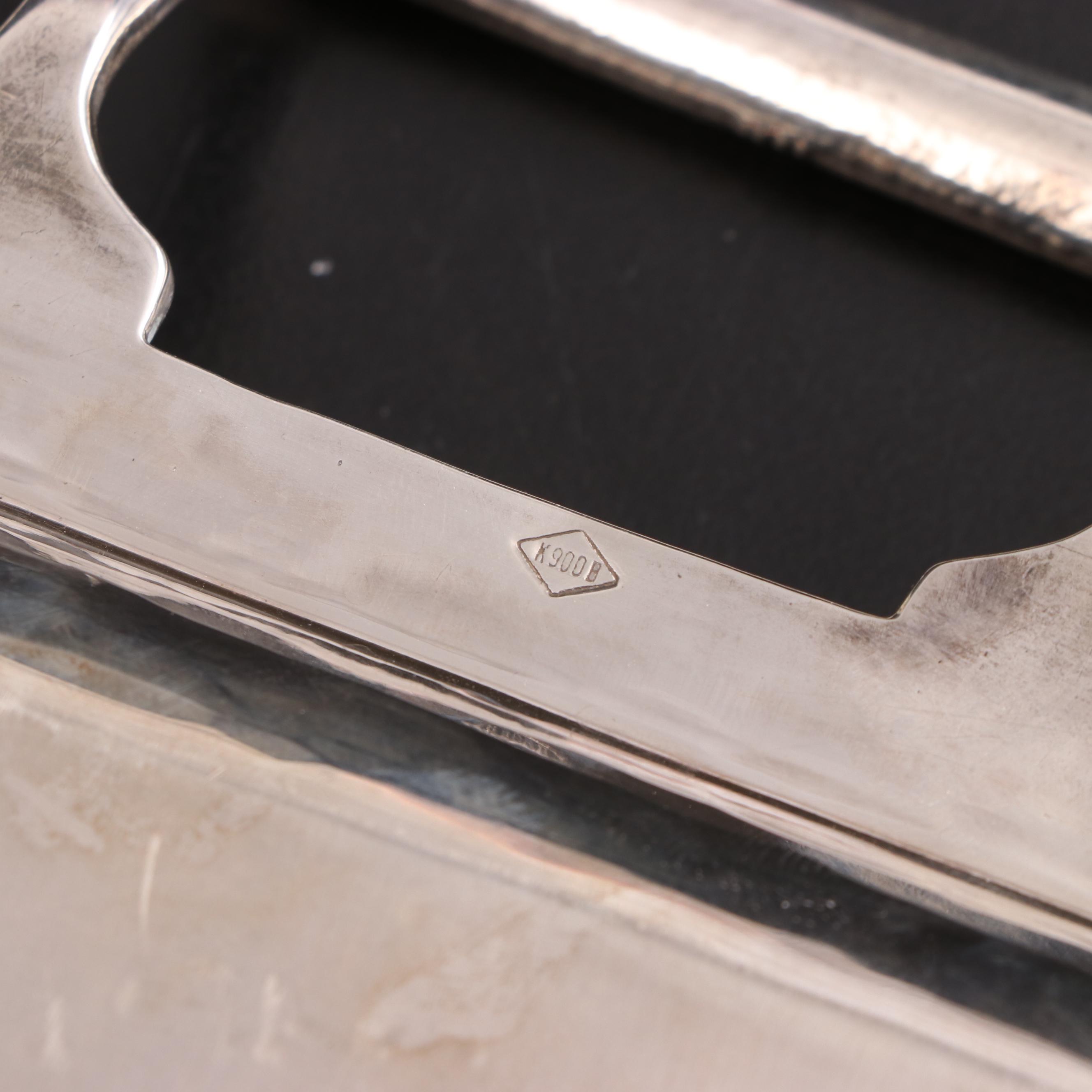 900 Silver Handled Tray