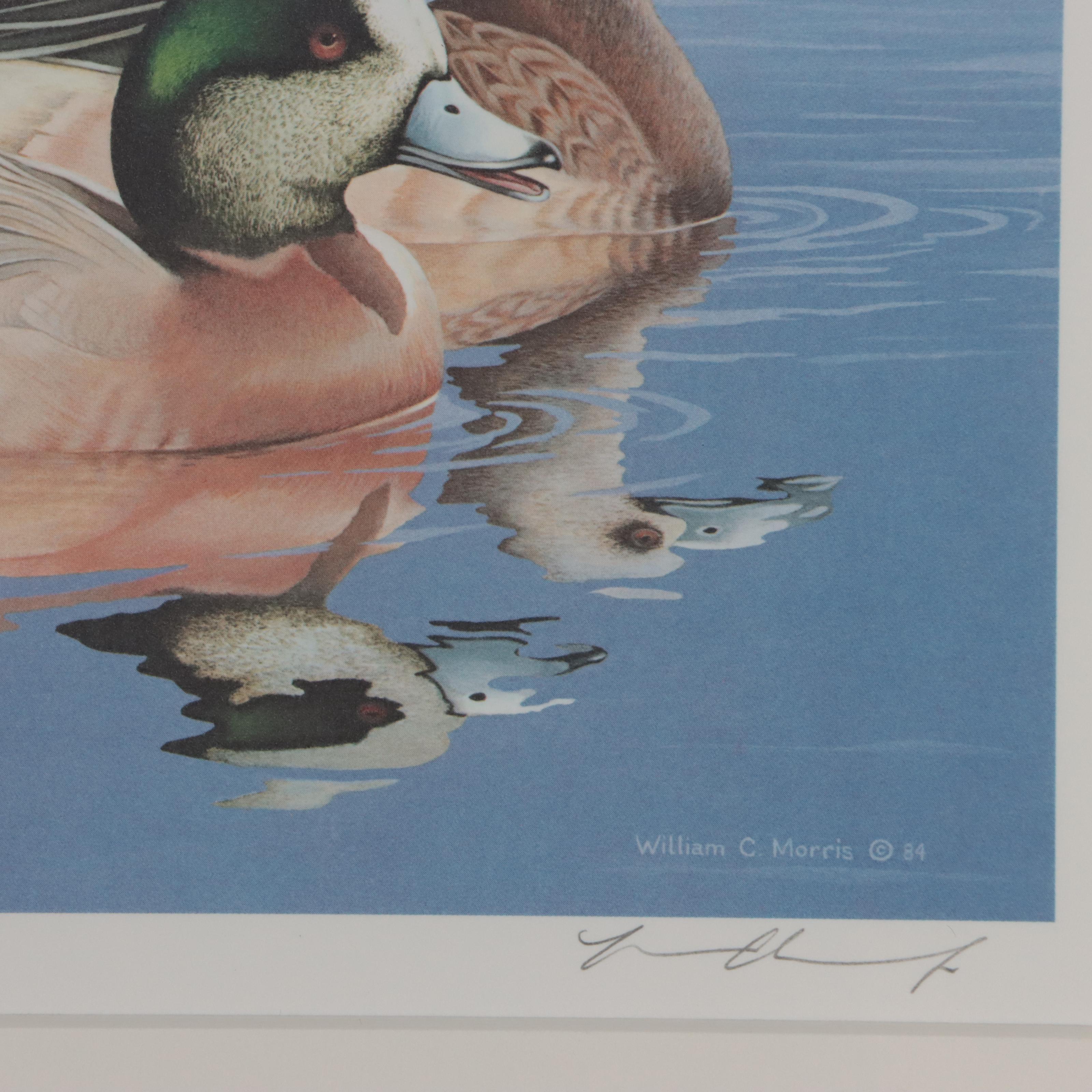 Waterfowl Themed Offset Lithographs and Postage Stamps