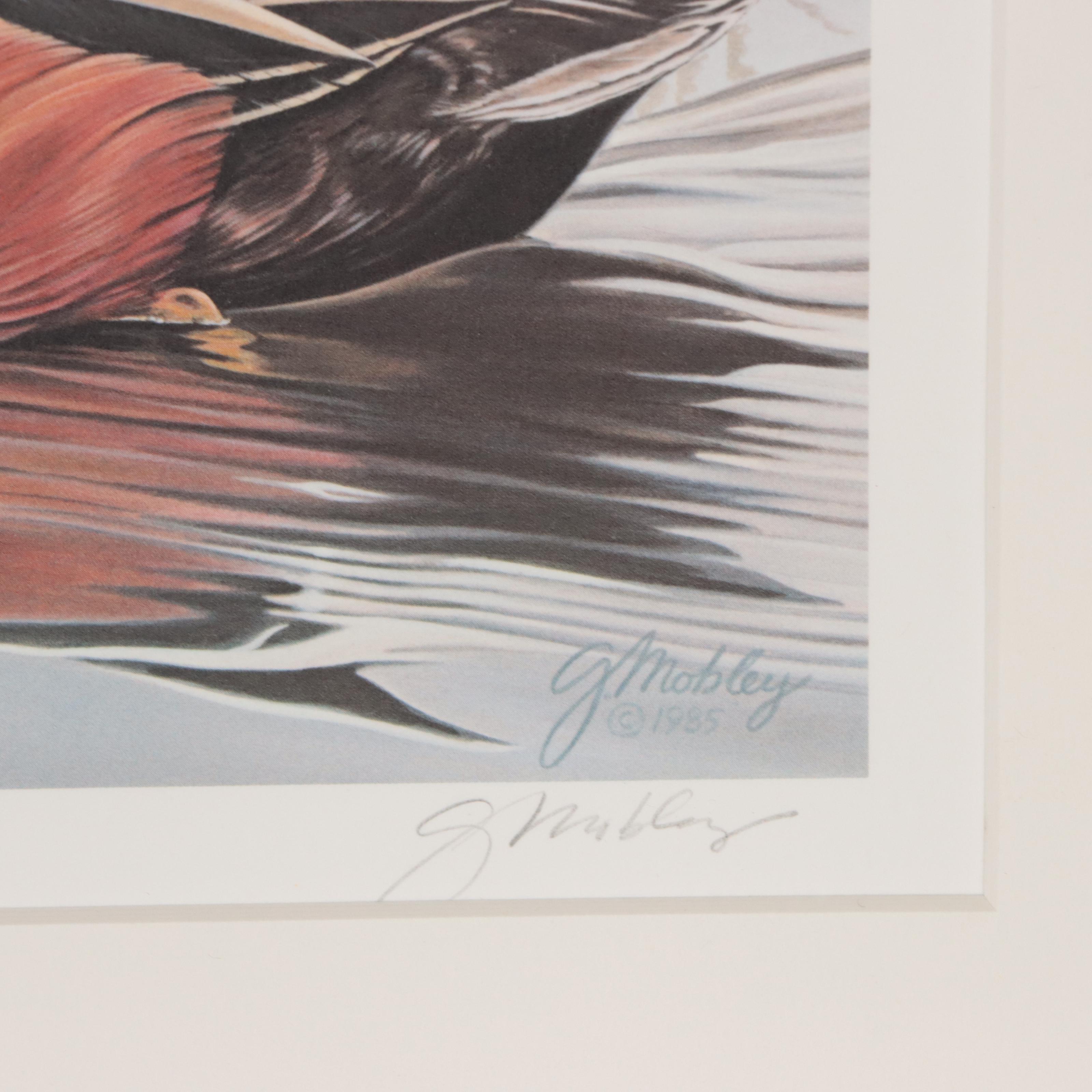 Waterfowl Themed Offset Lithographs and Postage Stamps