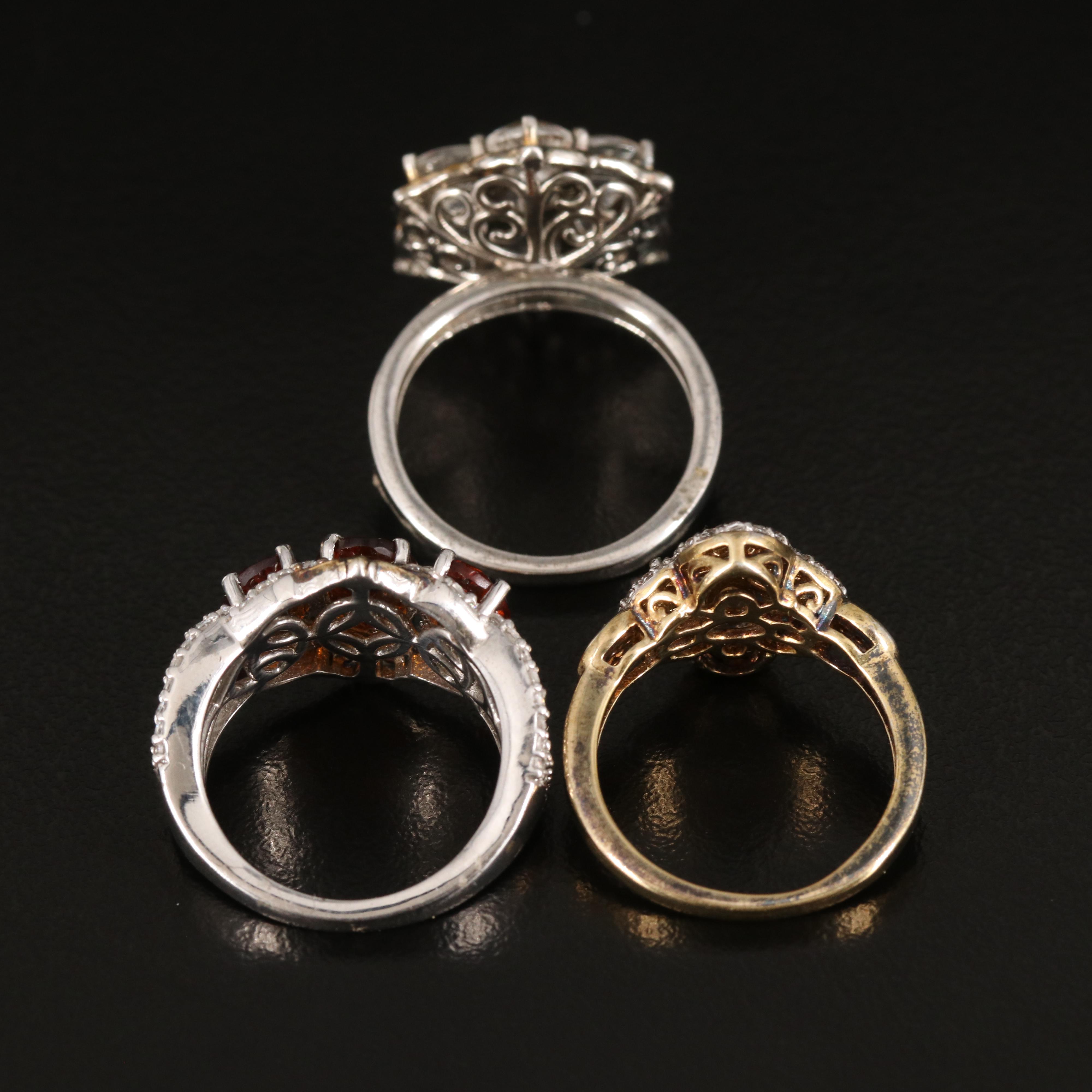 Kunzite, Zultanite and Zircon Featured in Sterling Rings