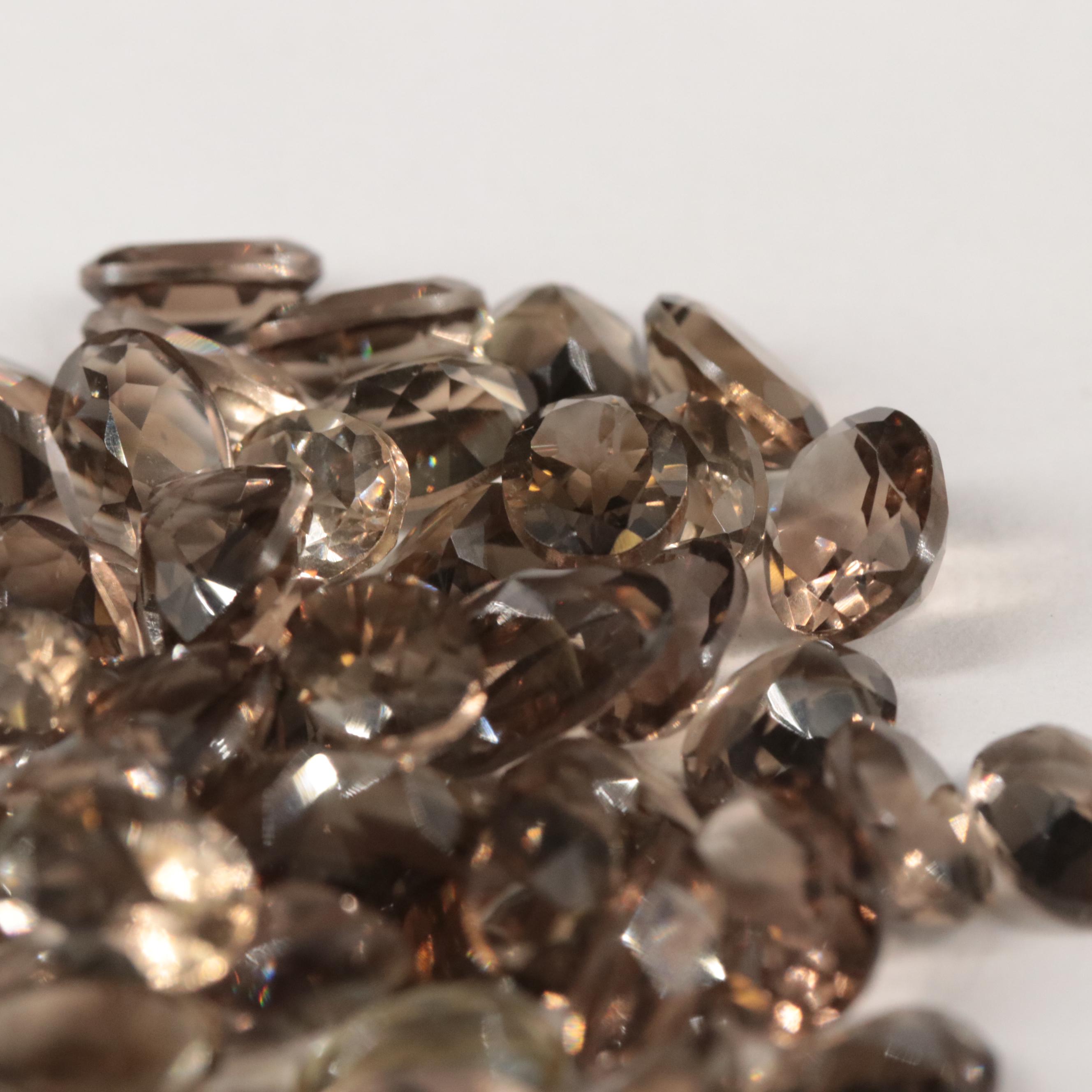 Loose 42.45 CTW Smoky Quartz