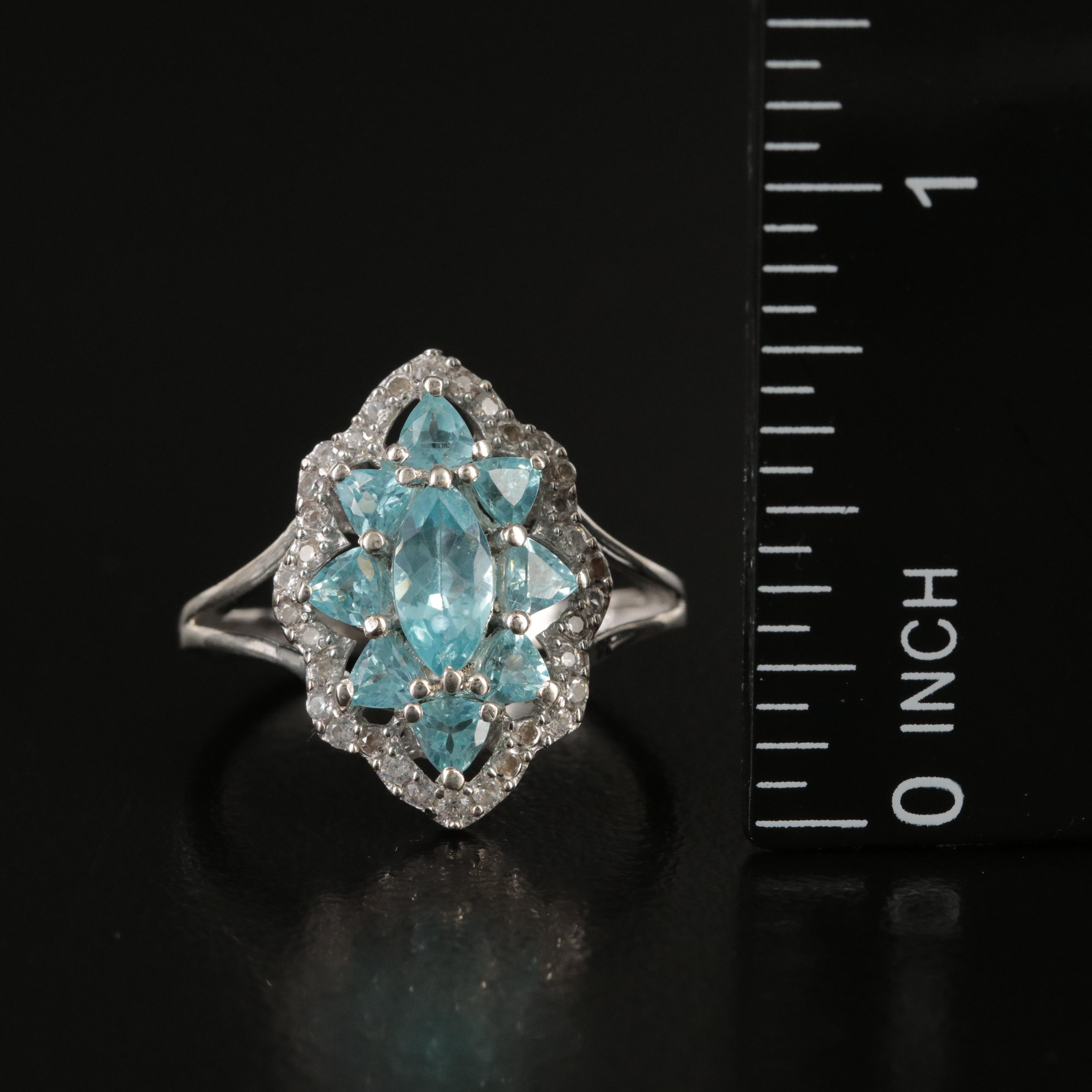 Sterling Rings Including Apatite, White Zircon and Faux Turquoise