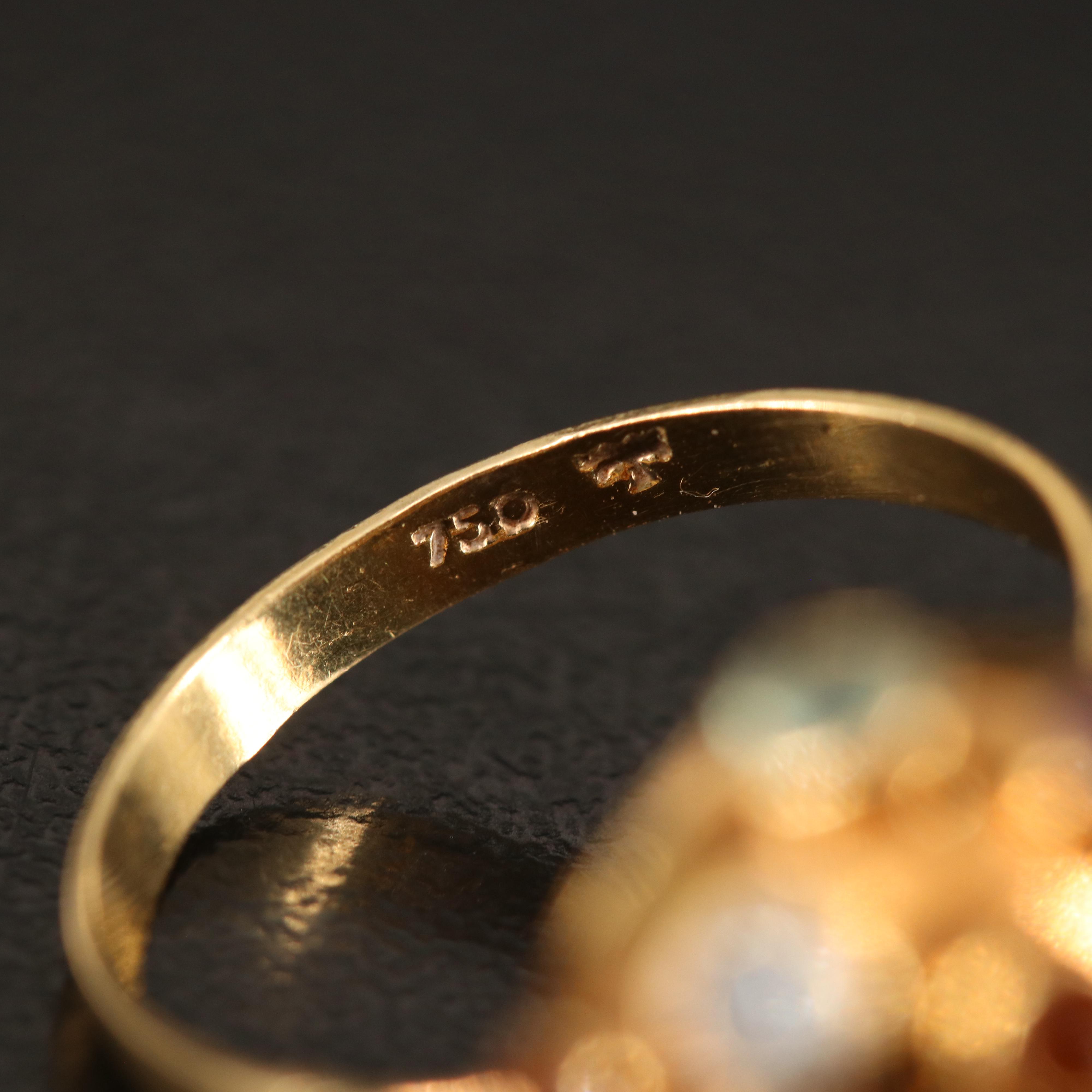 H Stern 18K Garnet, Aquamarine, Amethyst, Citrine and Tourmaline Sputnik Ring